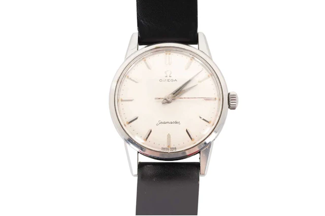 OMEGA SEAMASTER STAINLESS STEEL MANUAL WIND WRIST WATCH