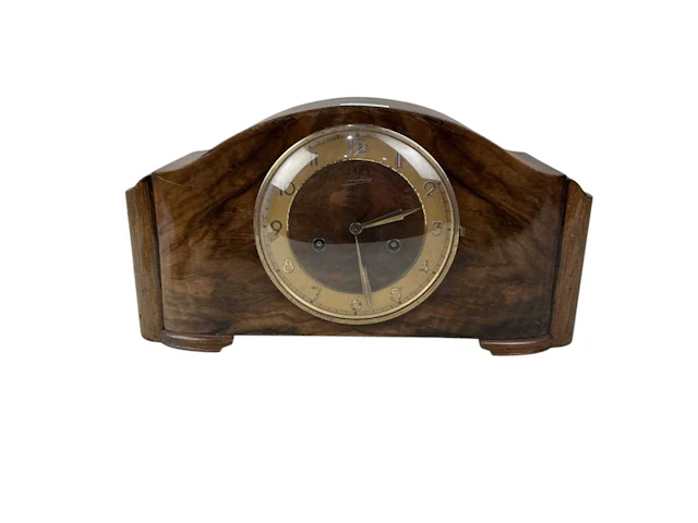 JUNGANS WALNUT CASED MANTEL CLOCK EARLY/MID 20TH CENTURY