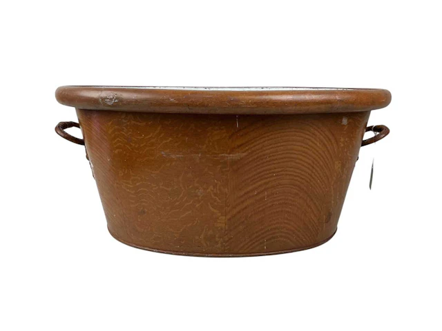 TOLEWARE FOOTBATH, LATE 19TH CENTURY AND OTHER ITEMS