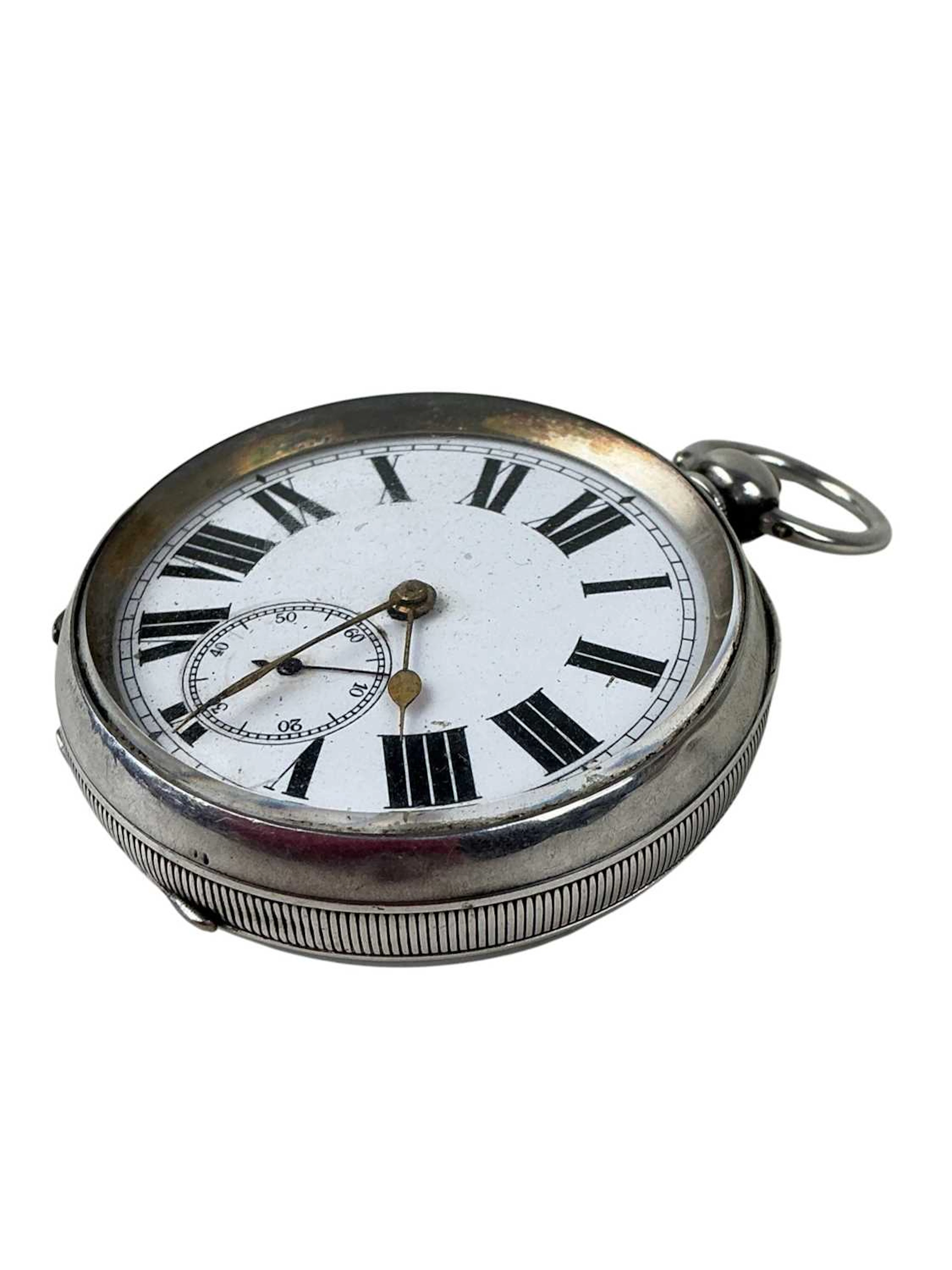 LATE VICTORIAN SILVER POCKET WATCH LATE 19TH CENTURY