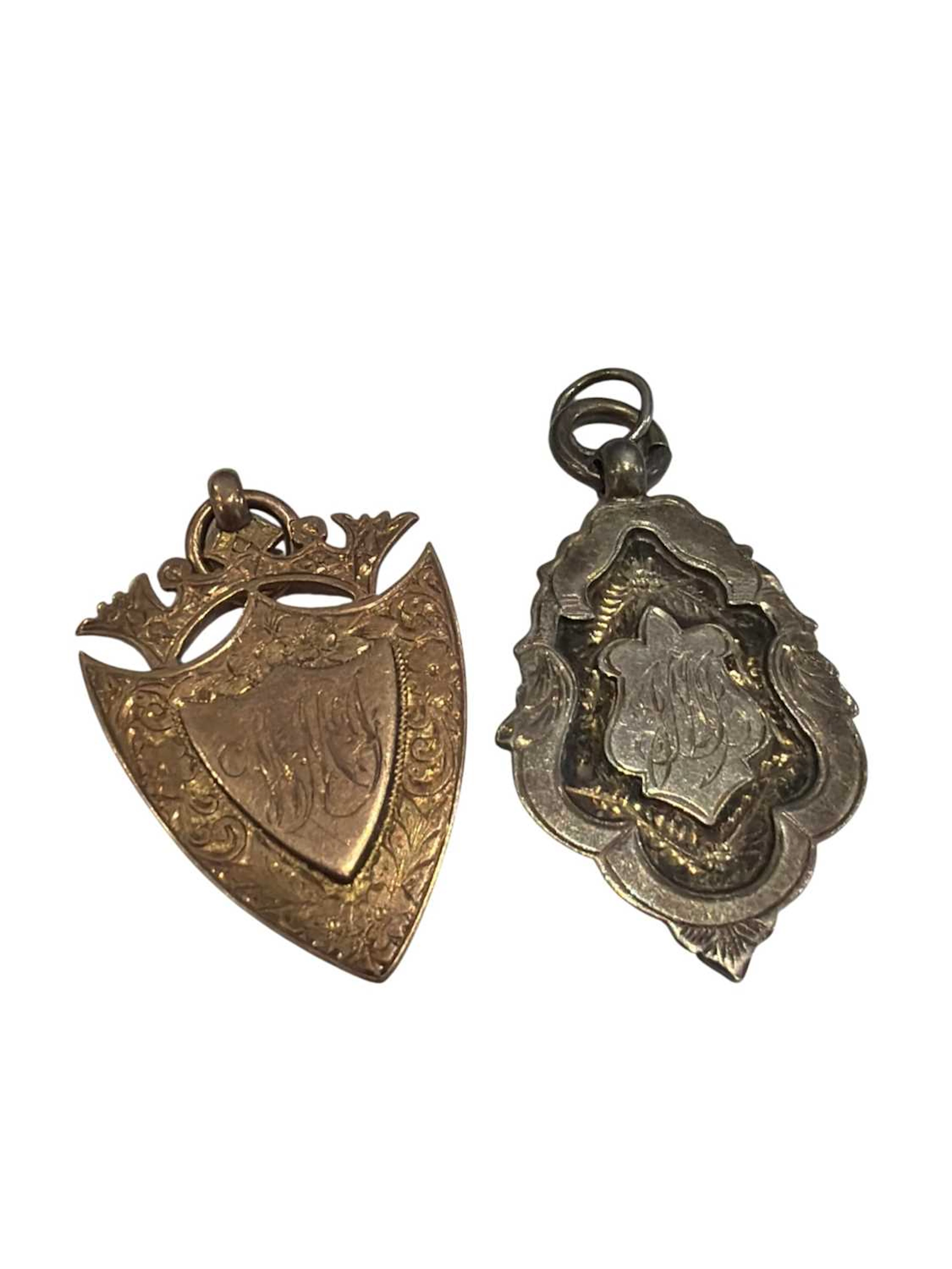 GOLD MEDAL, LATE 19TH CENTURY AND TWO SILVER ITEMS
