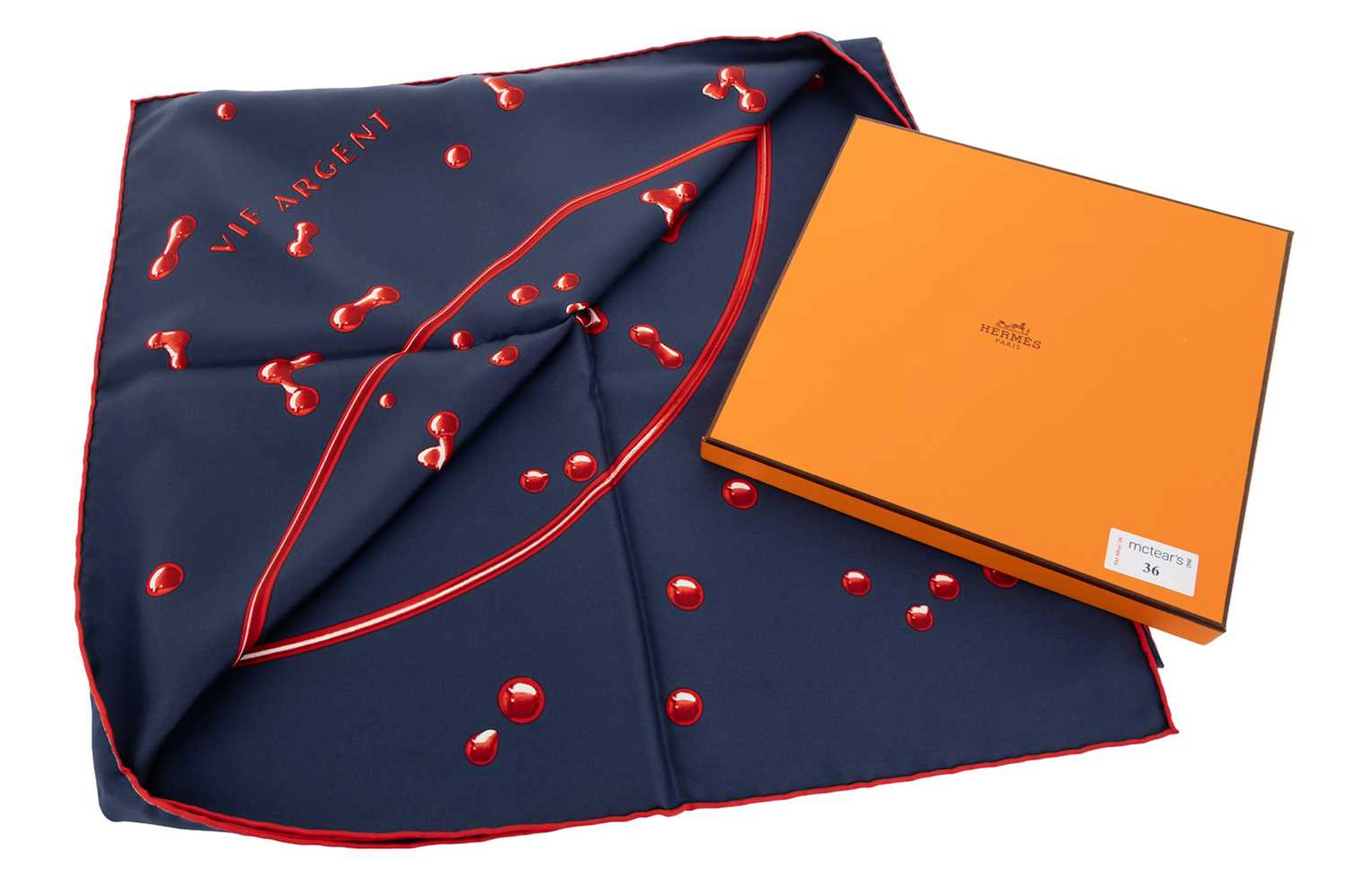 HERMES SILK SCARF LATE 20TH/EARLY 21ST CENTURY