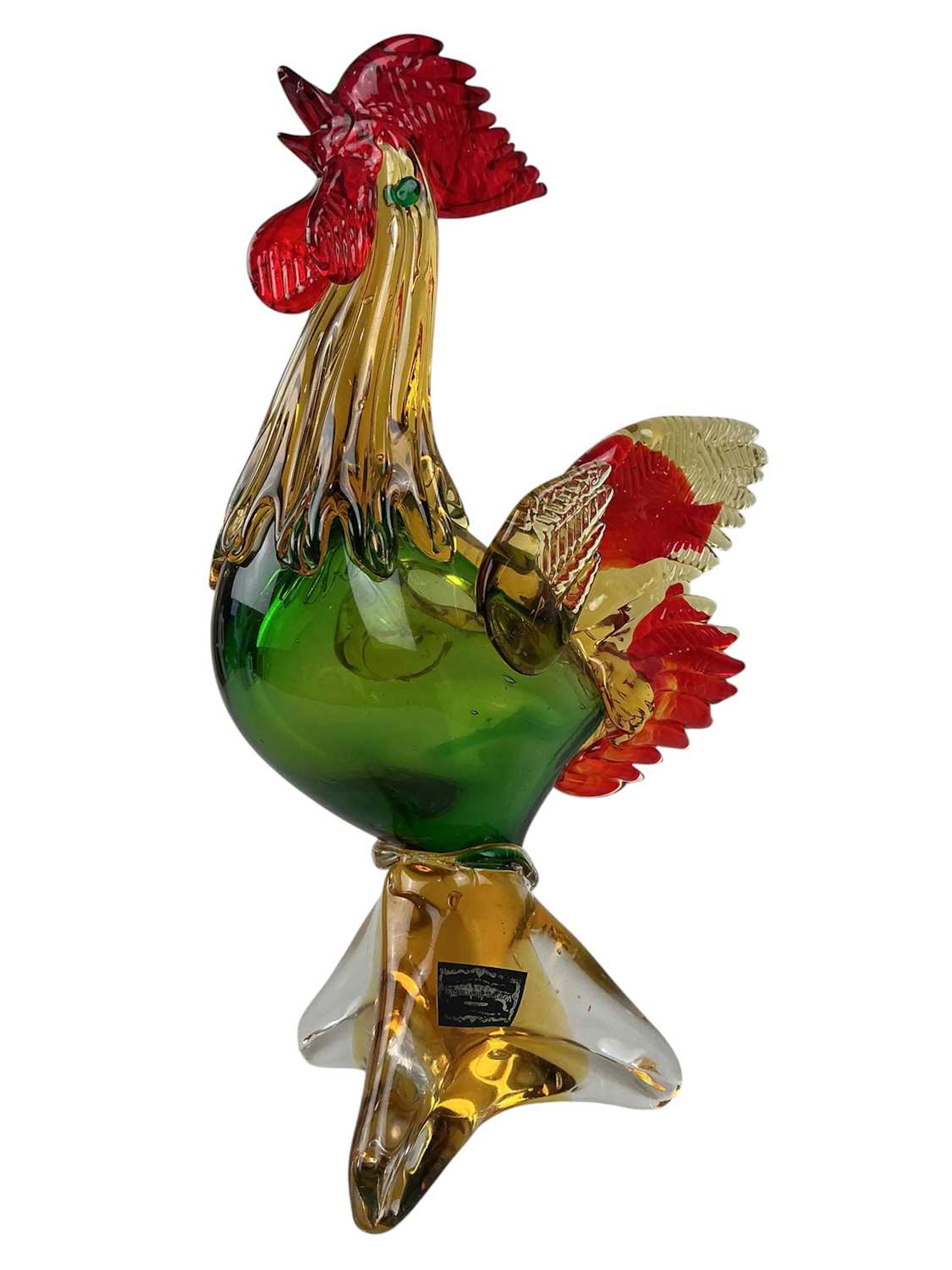 MURANO GLASS COCKEREL LATE 20TH CENTURY