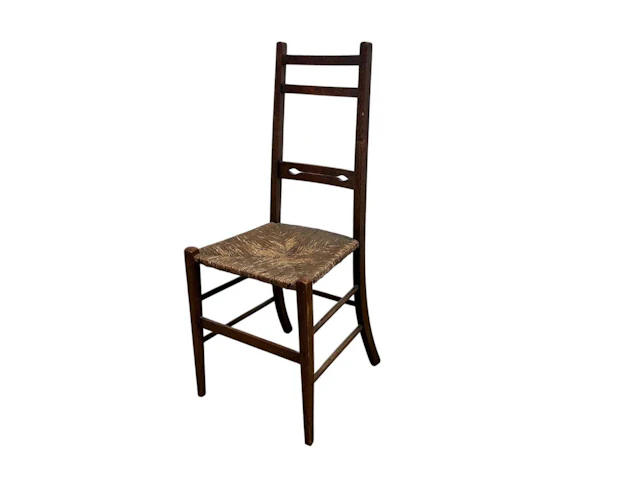 ARTS & CRAFTS OAK BEDROOM CHAIR EARLY 20TH CENTURY