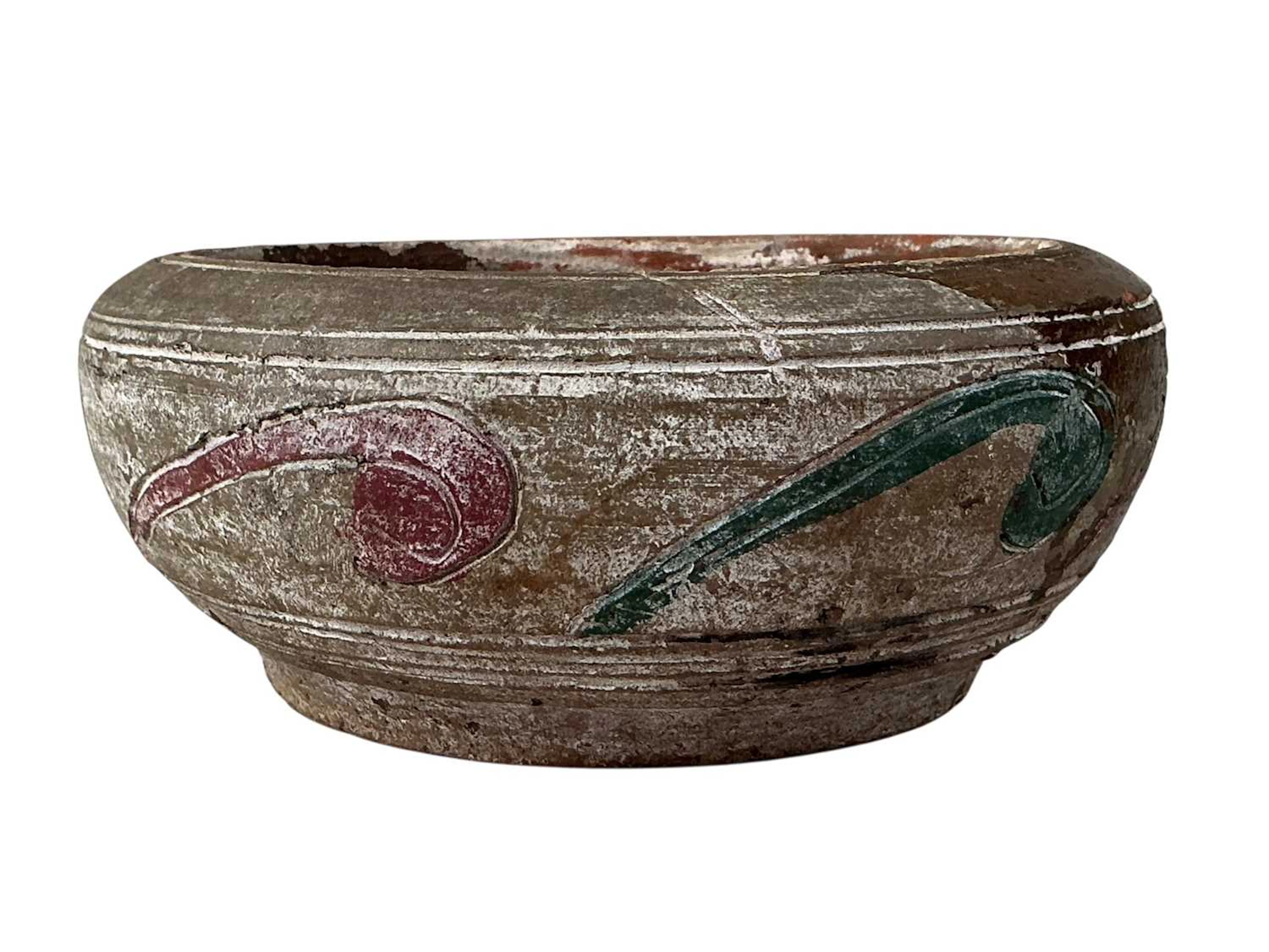 STONEWARE BOWL, LATE 20TH/EARLY 21ST CENTURY AND OTHER ITEMS