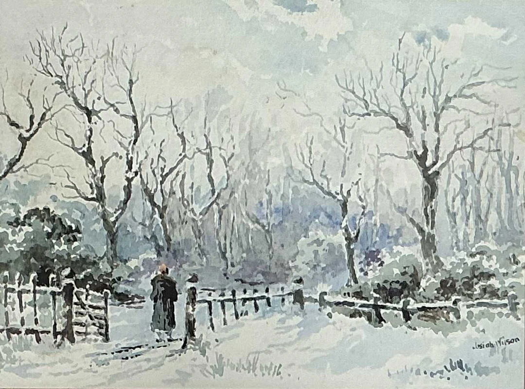 * JOSIAH WILSON (BRITISH 20TH CENTURY) NORTH YORKS WOOD IN WINTER