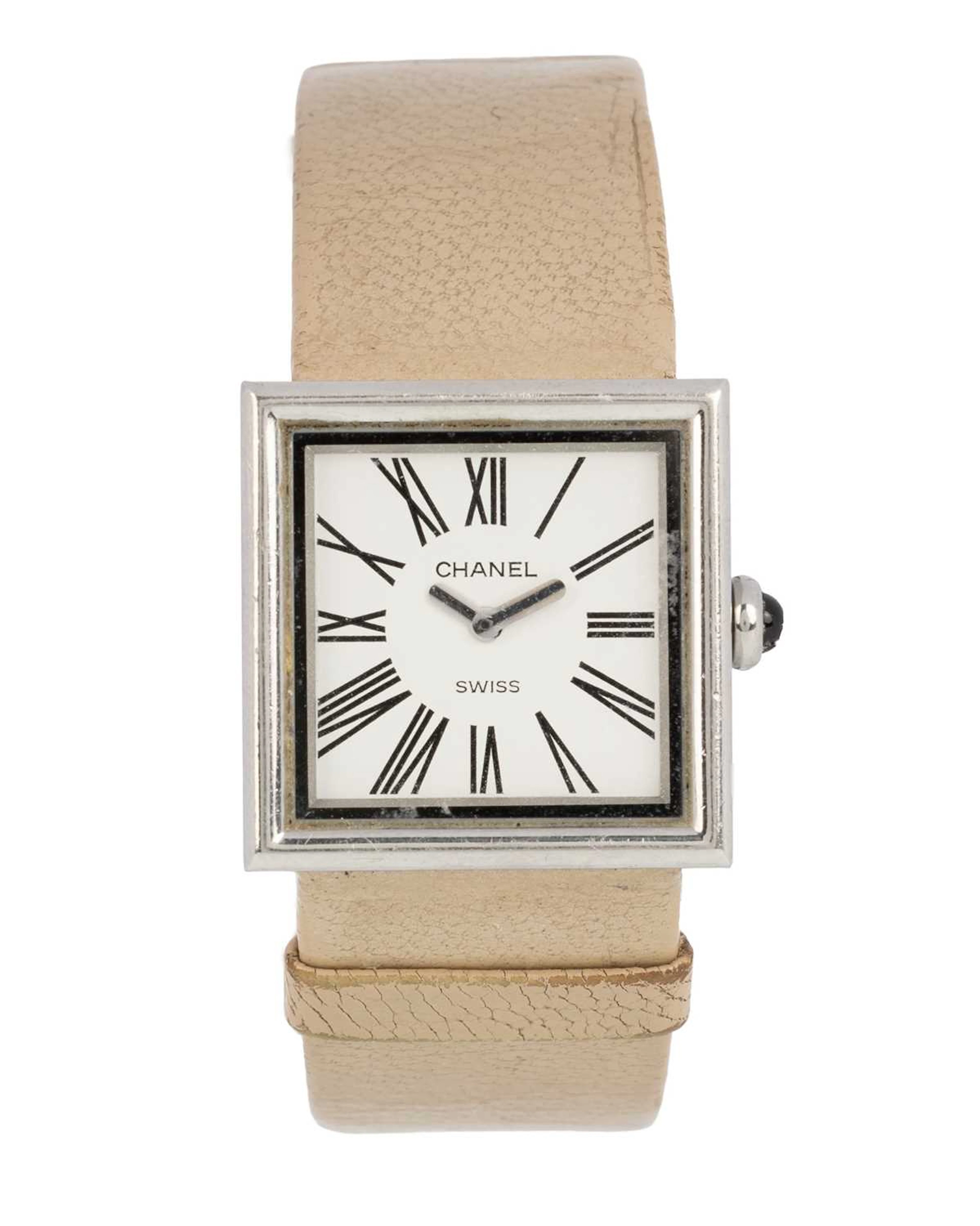 CHANEL STAINLESS STEEL QUARTZ WRIST WATCH