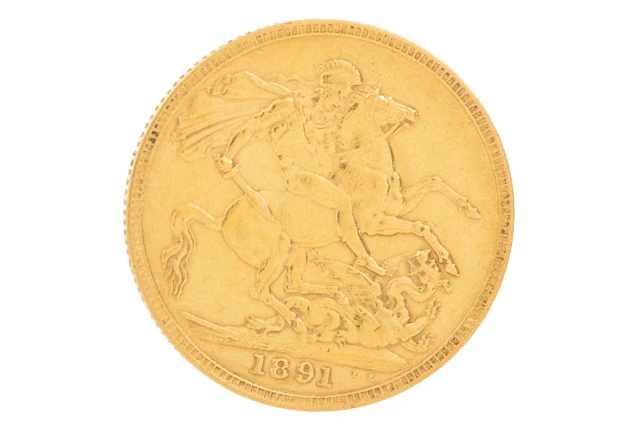 VICTORIA GOLD SOVEREIGN 1891