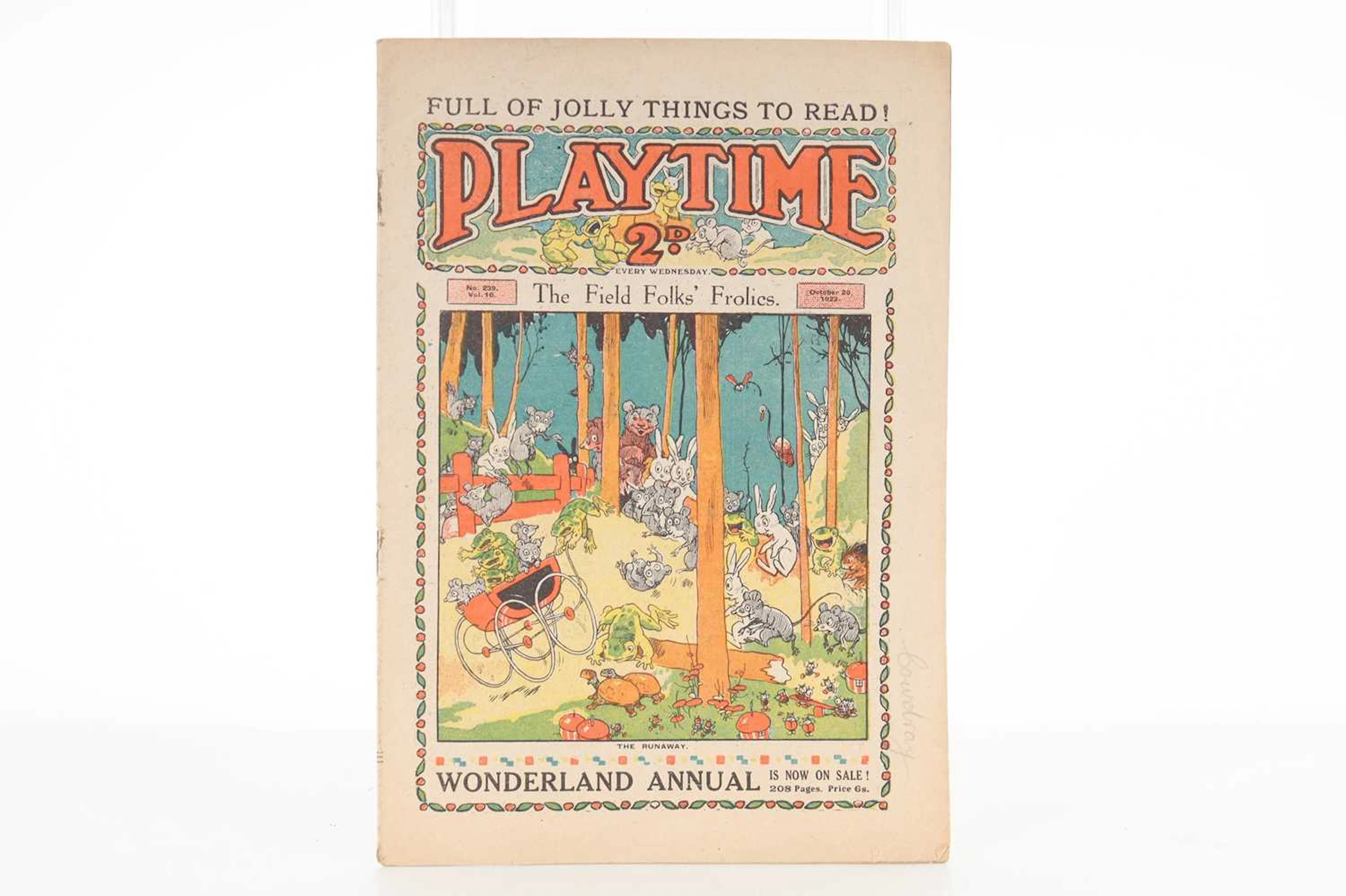 PLAYTIME BRITISH CHILDREN'S COMICS 1919-1930