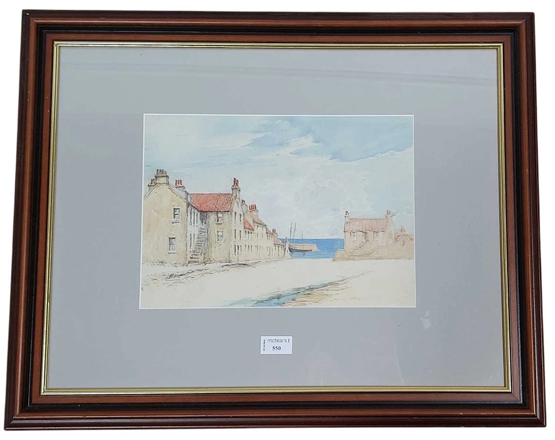 JAMES MCMASTER RSW RBA (SCOTTISH 1856 - 1913) EAST NEUK FISHING VILLAGE