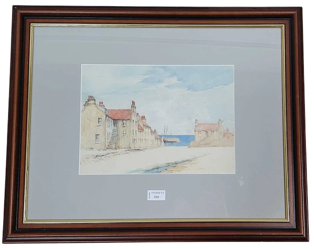 JAMES MCMASTER RSW RBA (SCOTTISH 1856 - 1913) EAST NEUK FISHING VILLAGE
