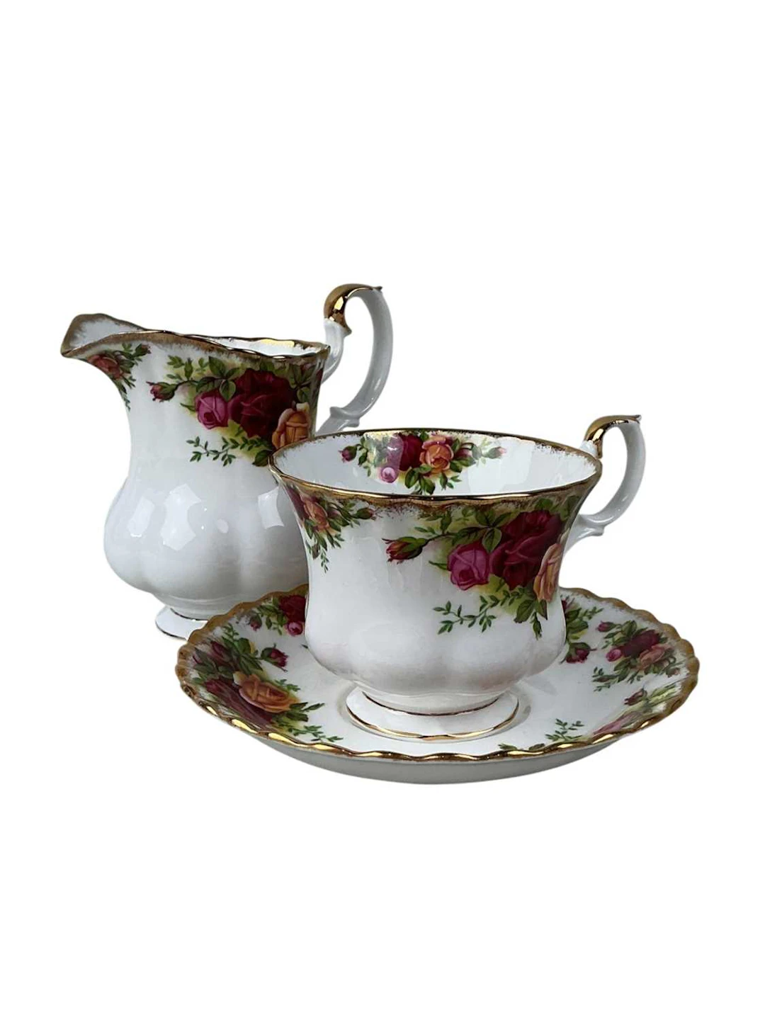 ROYAL ALBERT 'OLD COUNTRY ROSES' PART TEA SERVICE LATE 20TH CENTURY