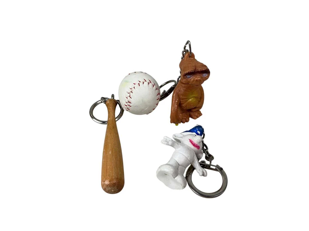 COLLECTION OF VINTAGE NOVELTY KEYRINGS MID/LATE 20TH CENTURY