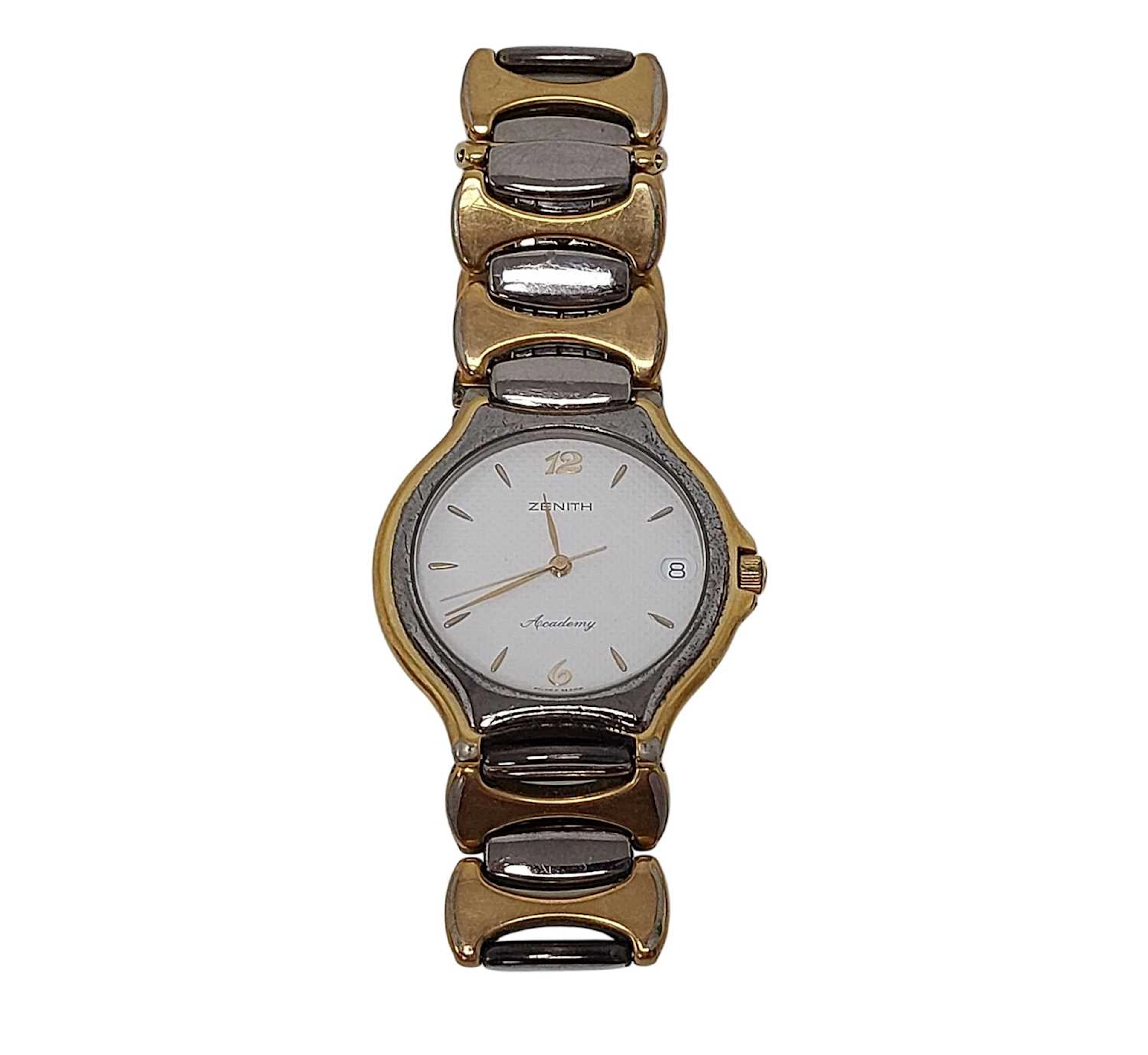 ZENITH 'ACADEMY' GOLD PLATED QUARTZ WRIST WATCH