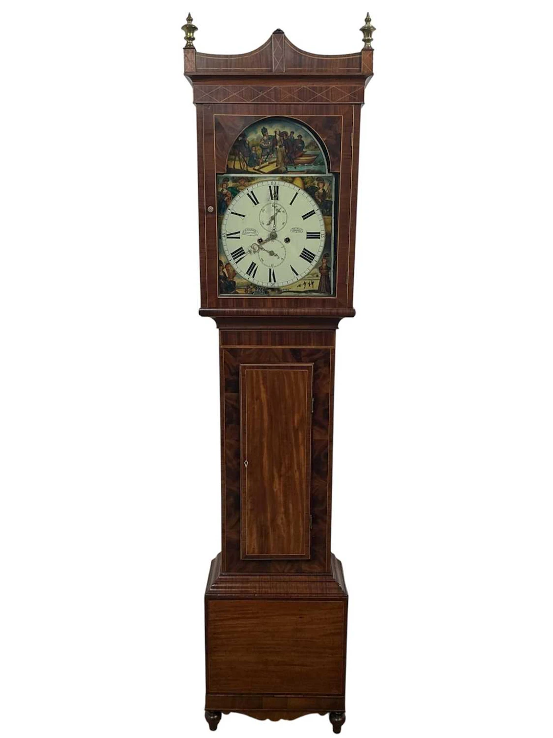 ROBERT HARRIS OF PAISLEY MAHOGANY LONGCASE CLOCK MID 19TH CENTURY