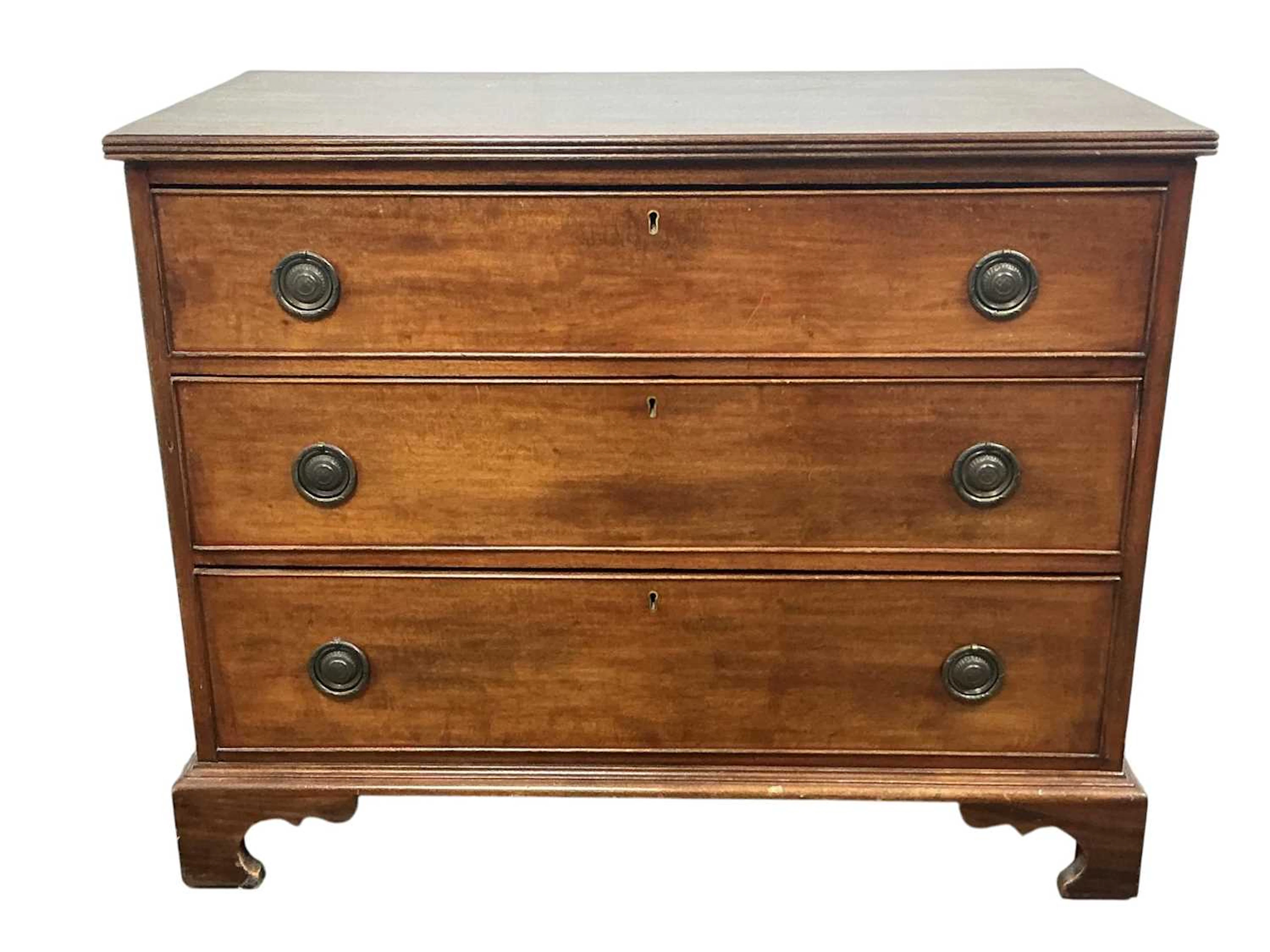 EDWARDIAN MAHOGANY CHEST EARLY 20TH CENTURY