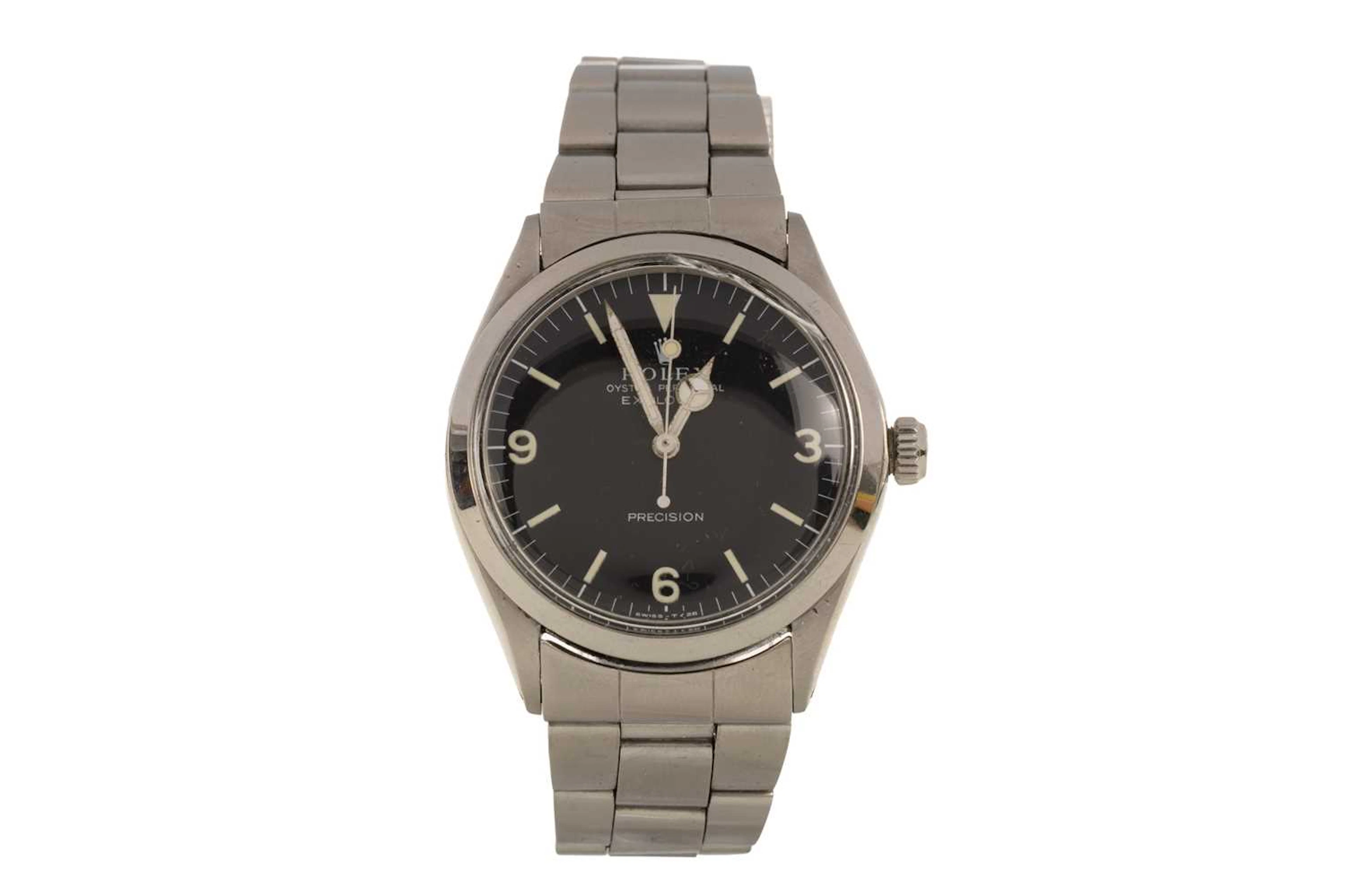 ROLEX EXPLORER STAINLESS STEEL AUTOMATIC WRIST WATCH