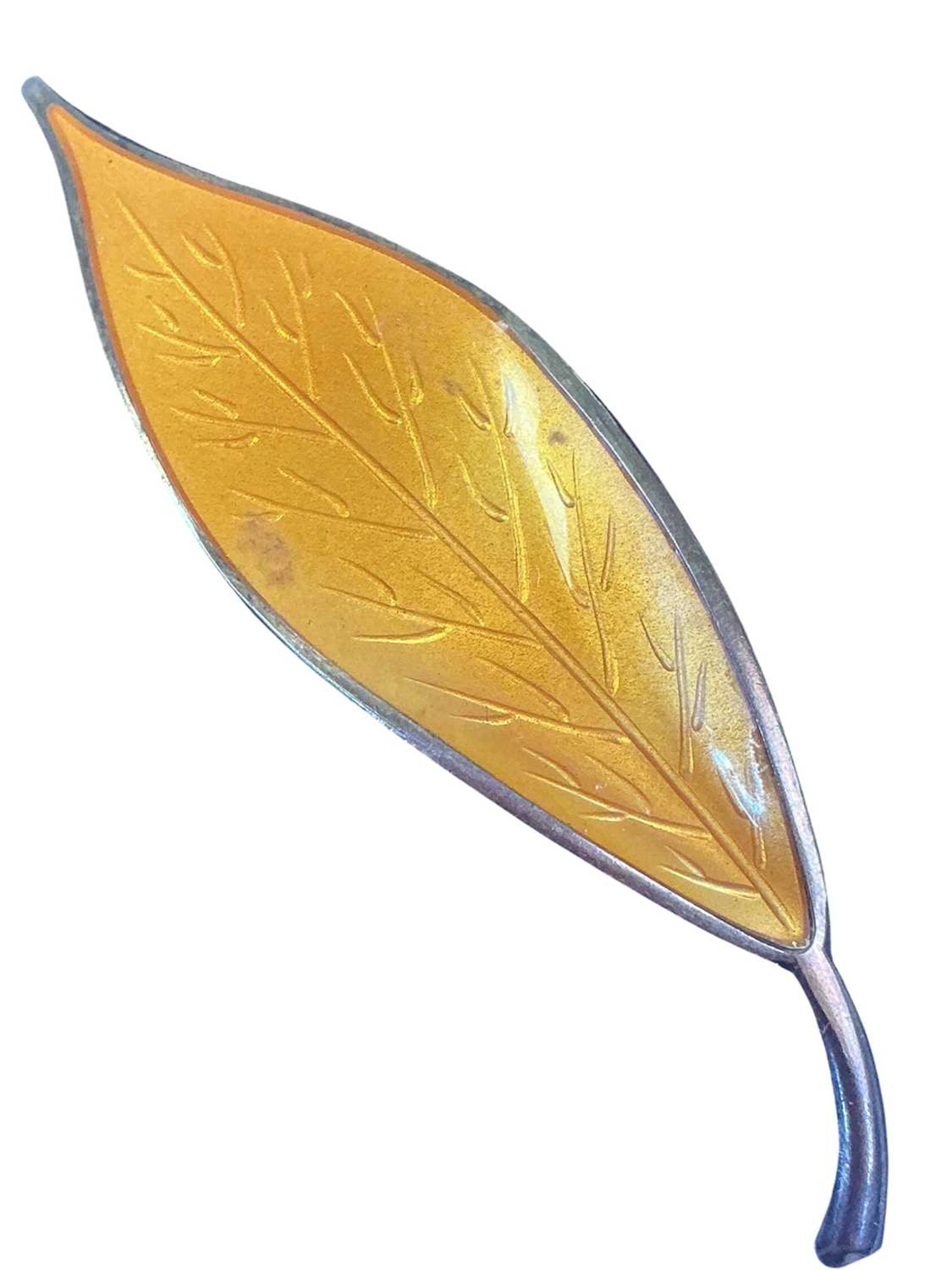 DAVID ANDERSEN NORWEGIAN ENAMELLED SILVER BROOCH