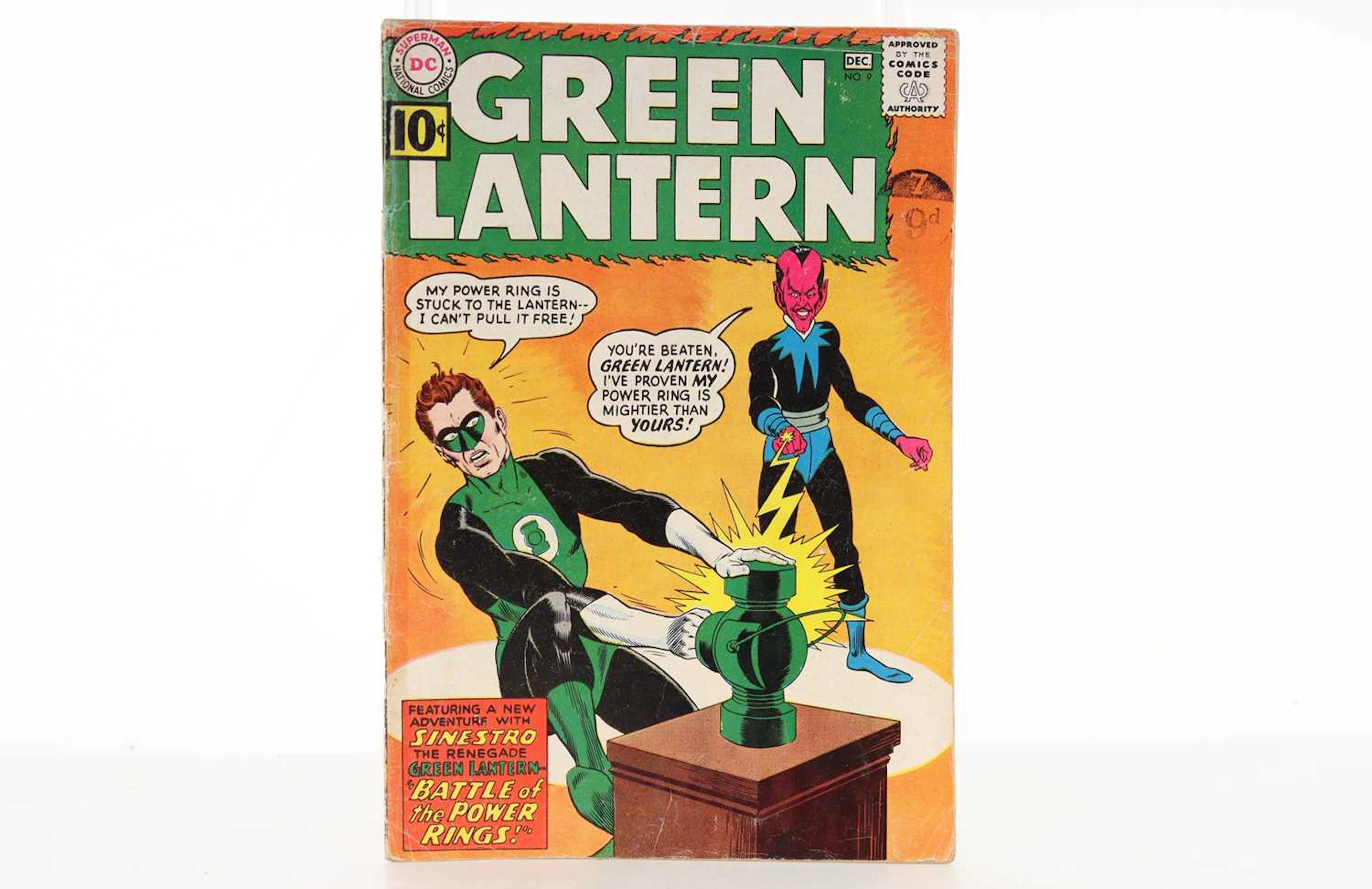 DC COMICS-GREEN LANTERN ISSUES 9 AND 11–21 1961–1963