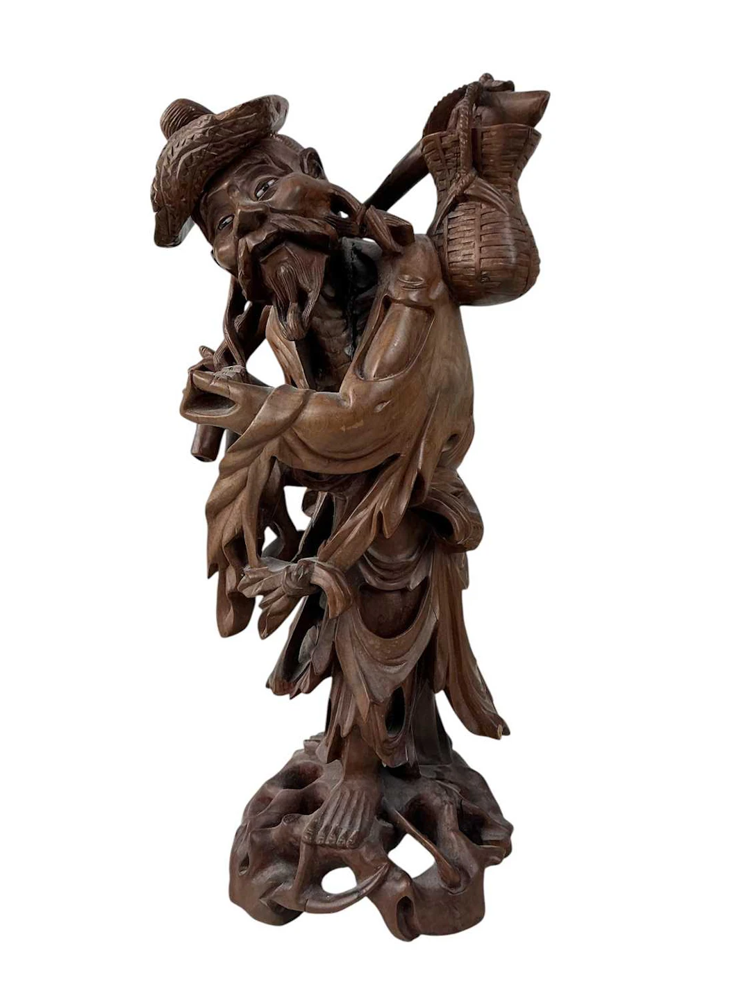 CHINESE HARDWOOD CARVING MID 20TH CENTURY