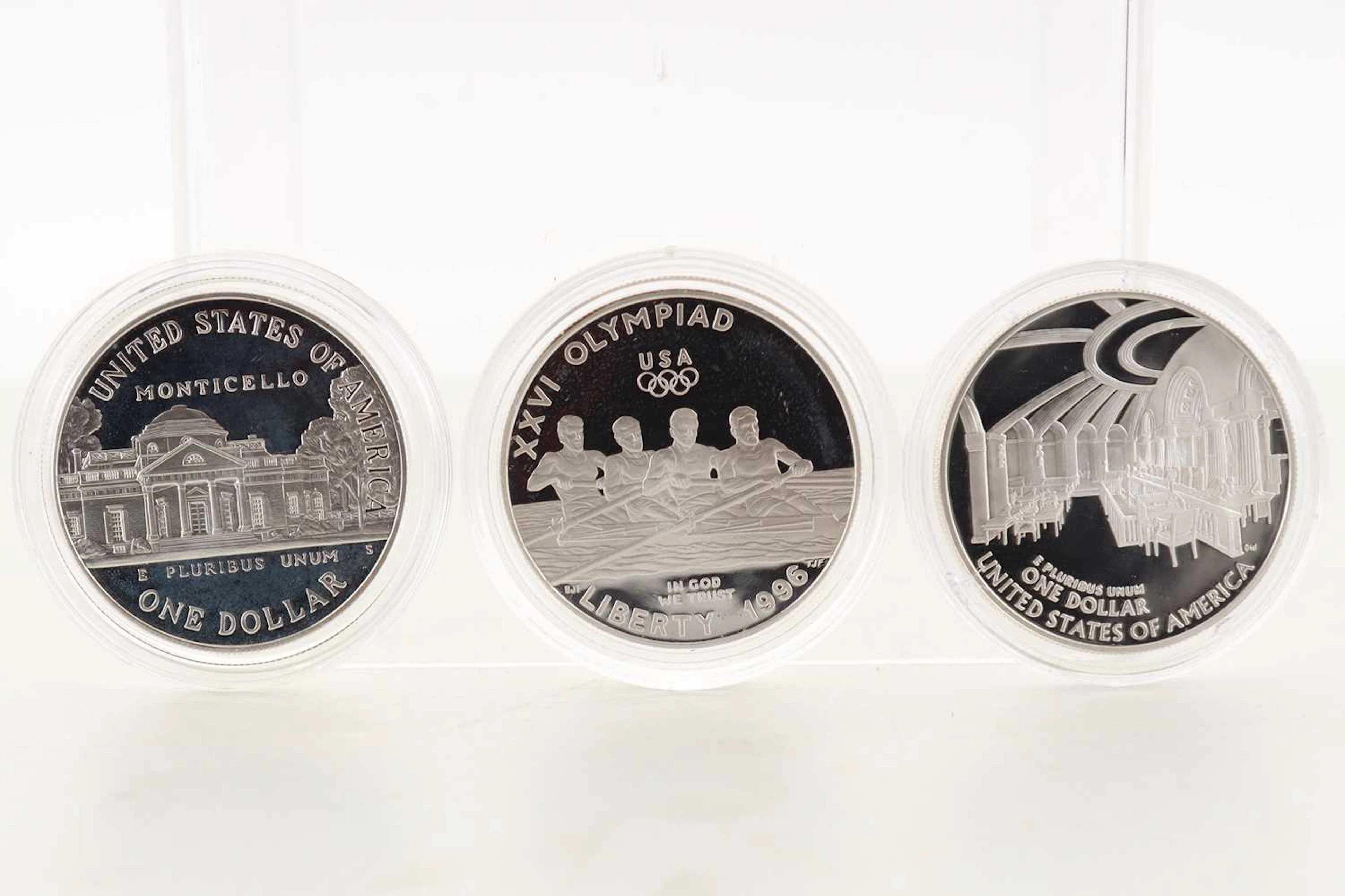 COLLECTION OF AMERICAN SILVER COINS LATE 20TH CENTURY