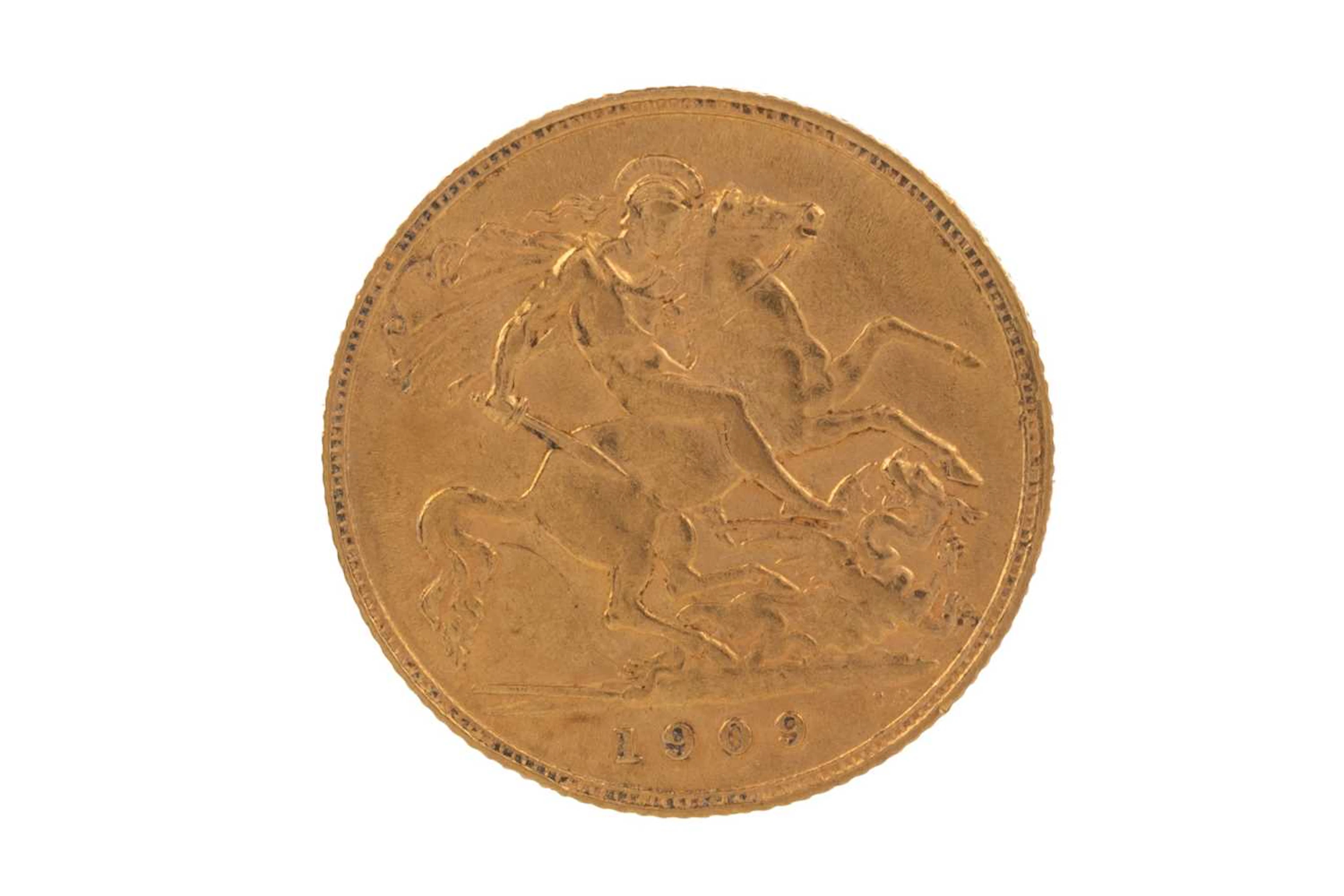 EDWARD VII GOLD HALF SOVEREIGN 1909