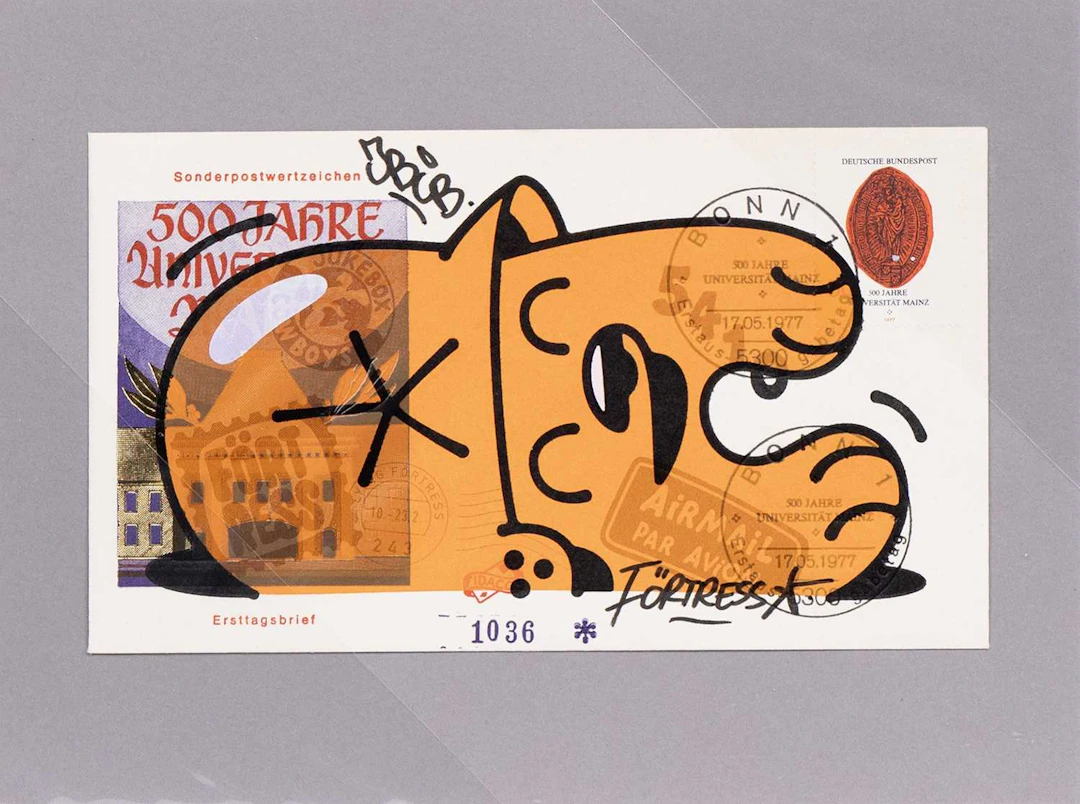 FLYING FORTRESS FDC FELDPOST - ORANGE