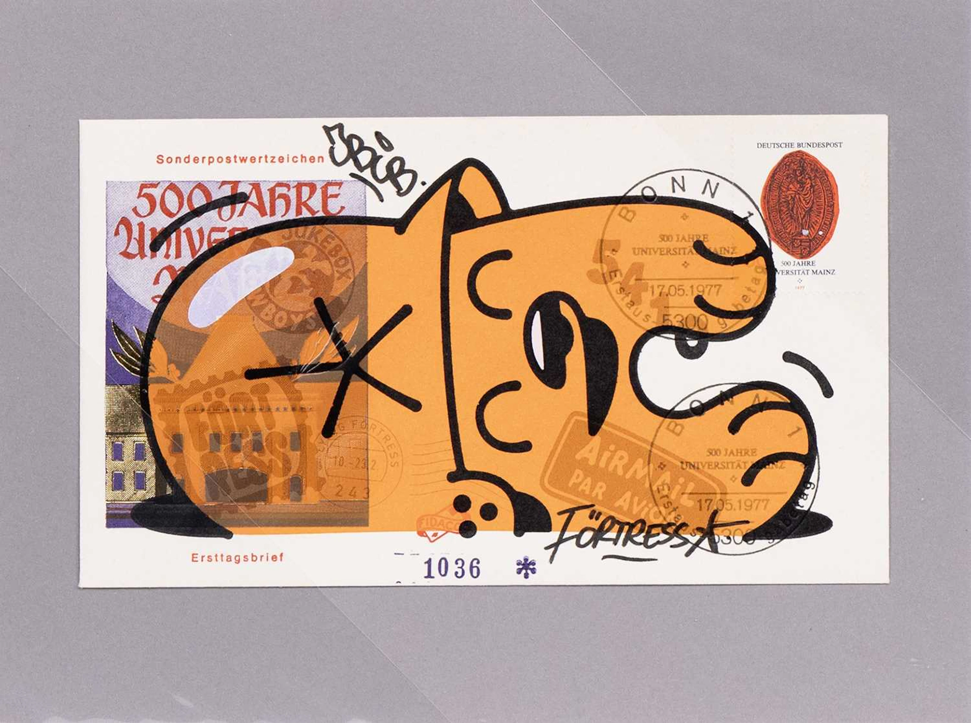 FLYING FORTRESS FDC FELDPOST - ORANGE