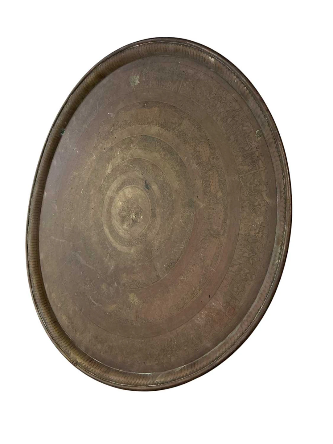 EGYPTIAN BRASS CHARGER EARLY 20TH CENTURY