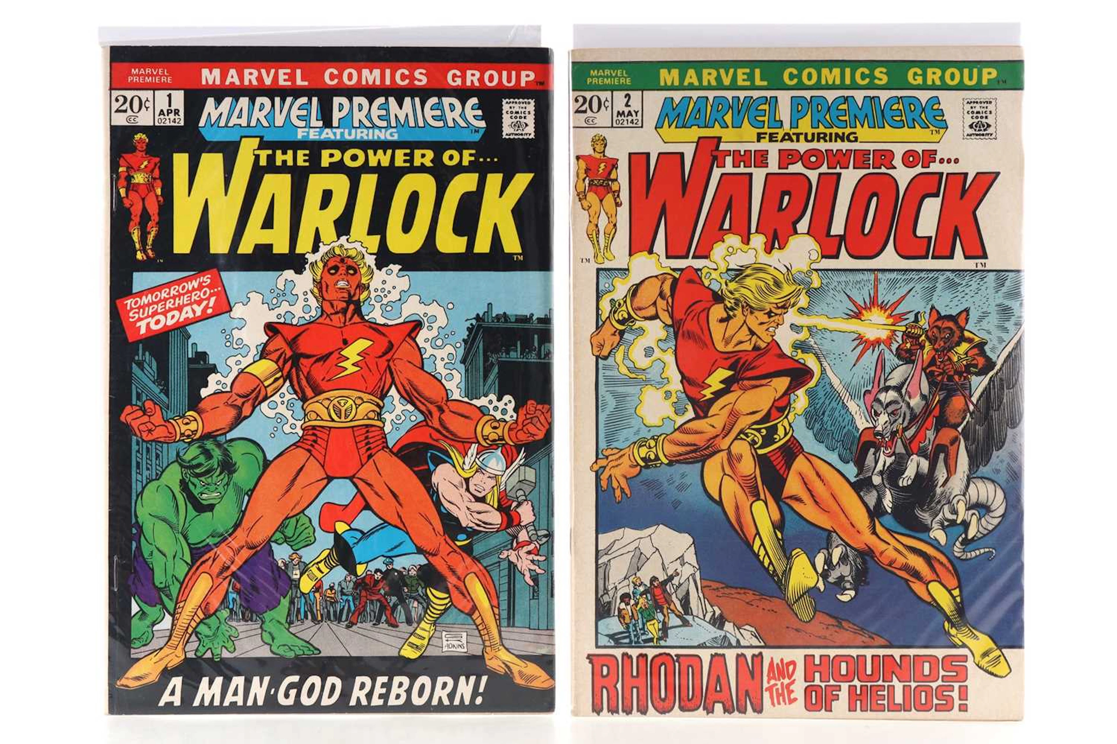 MARVEL PREMIERE ISSUES. 1 & 2 (1ST APPEARANCE OF WARLOCK) 1972