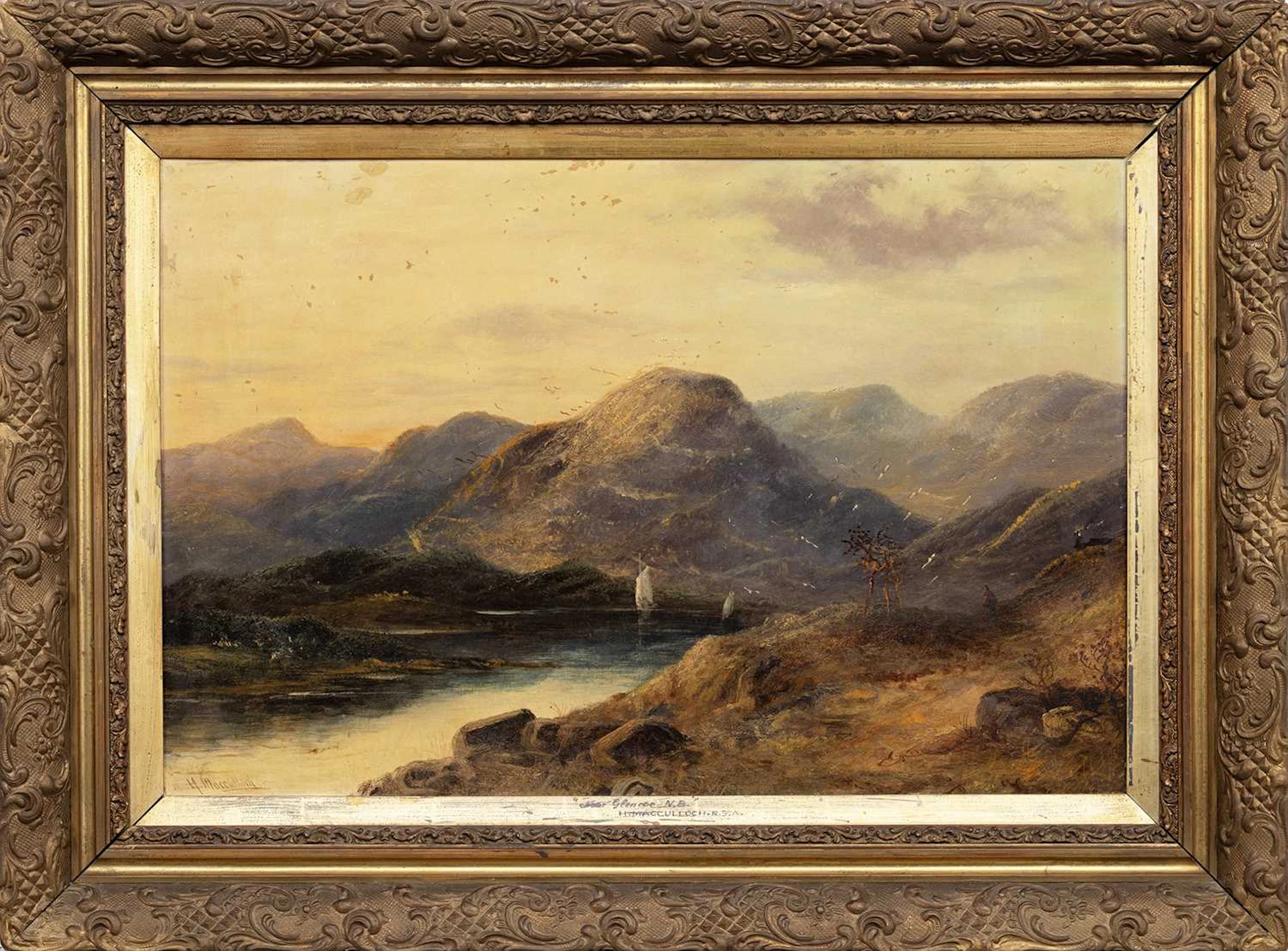 HORATIO MCCULLOCH RSA (SCOTTISH 1805 - 1867) NEAR GLENCOE