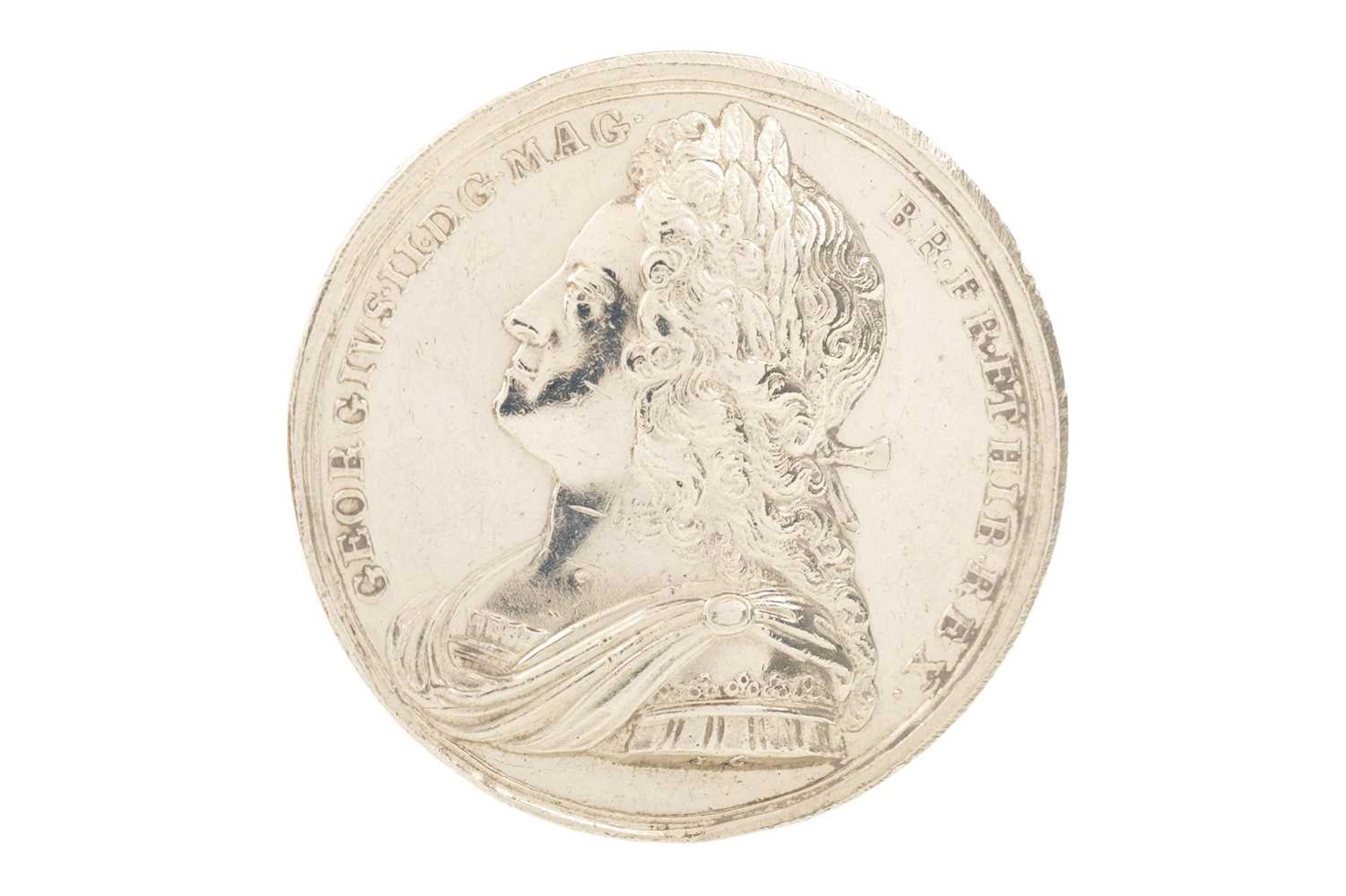 GEORGE II SILVER CORONATION MEDAL 1727