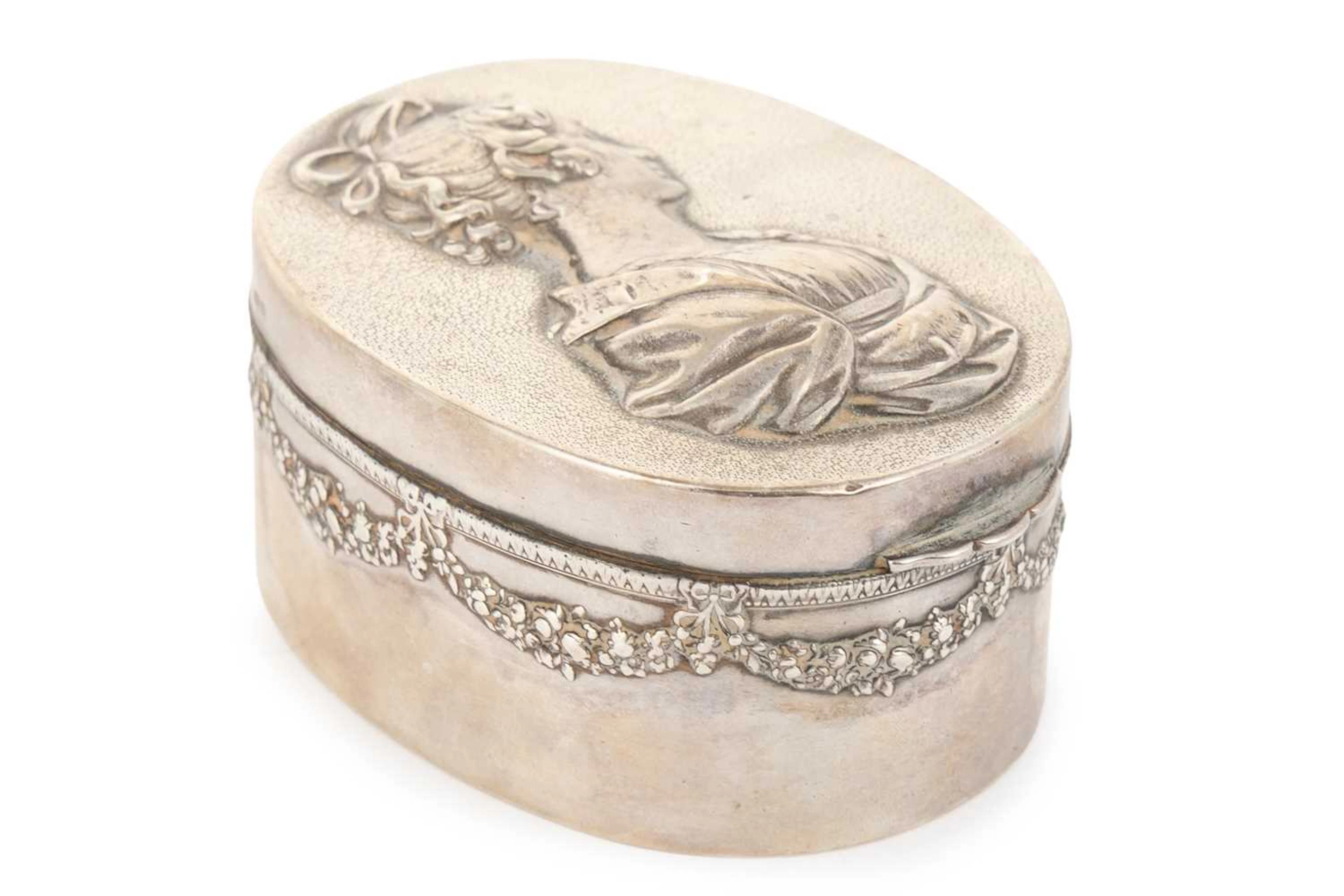 EDWARD VII GERMAN SILVER BOX MAKER B MULLER & SON (BERTHOLD MULLER)