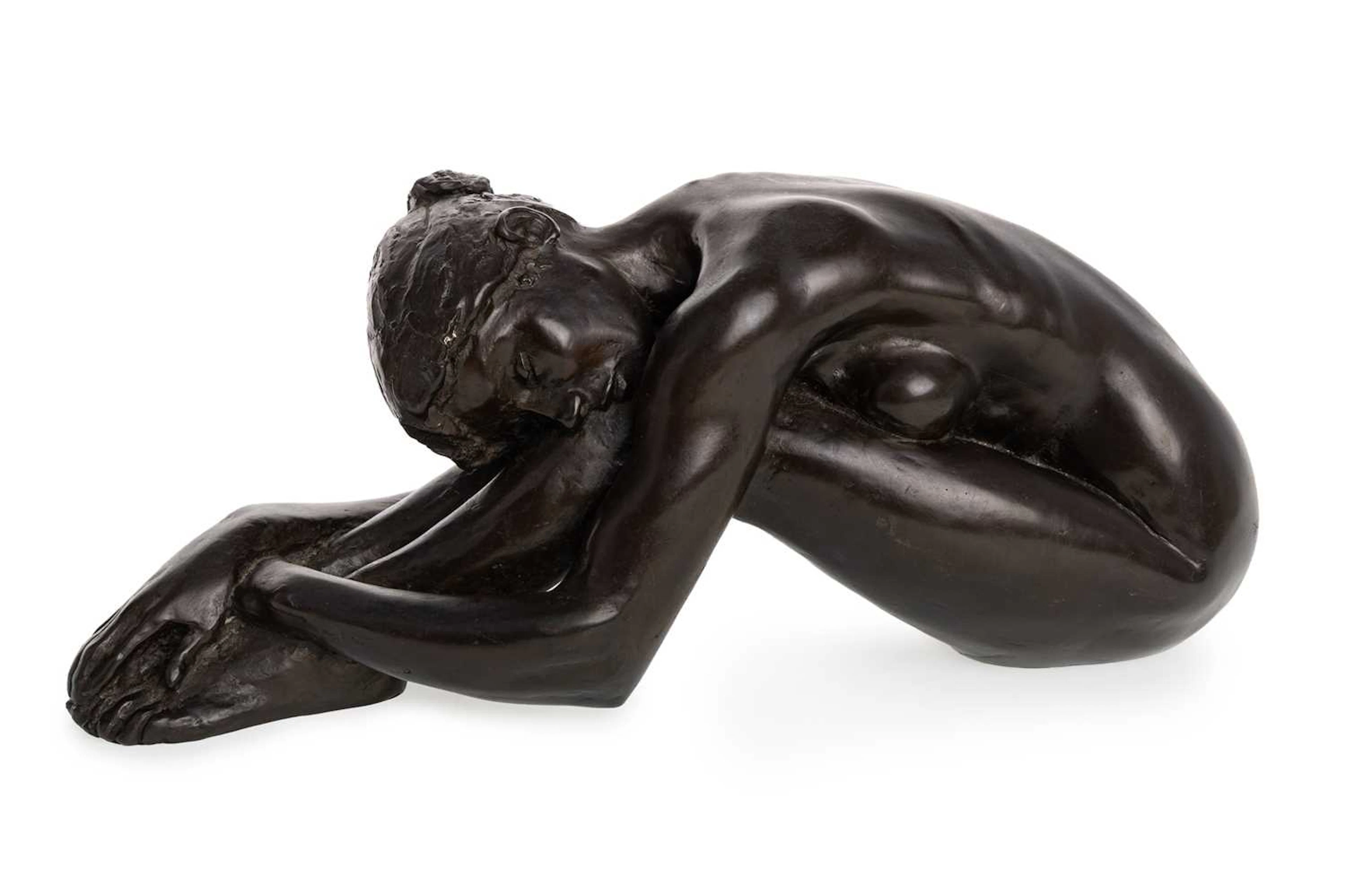 TOM GREENSHIELDS (1915-1994), BRONZE RESIN FIGURE LATE 20TH CENTURY