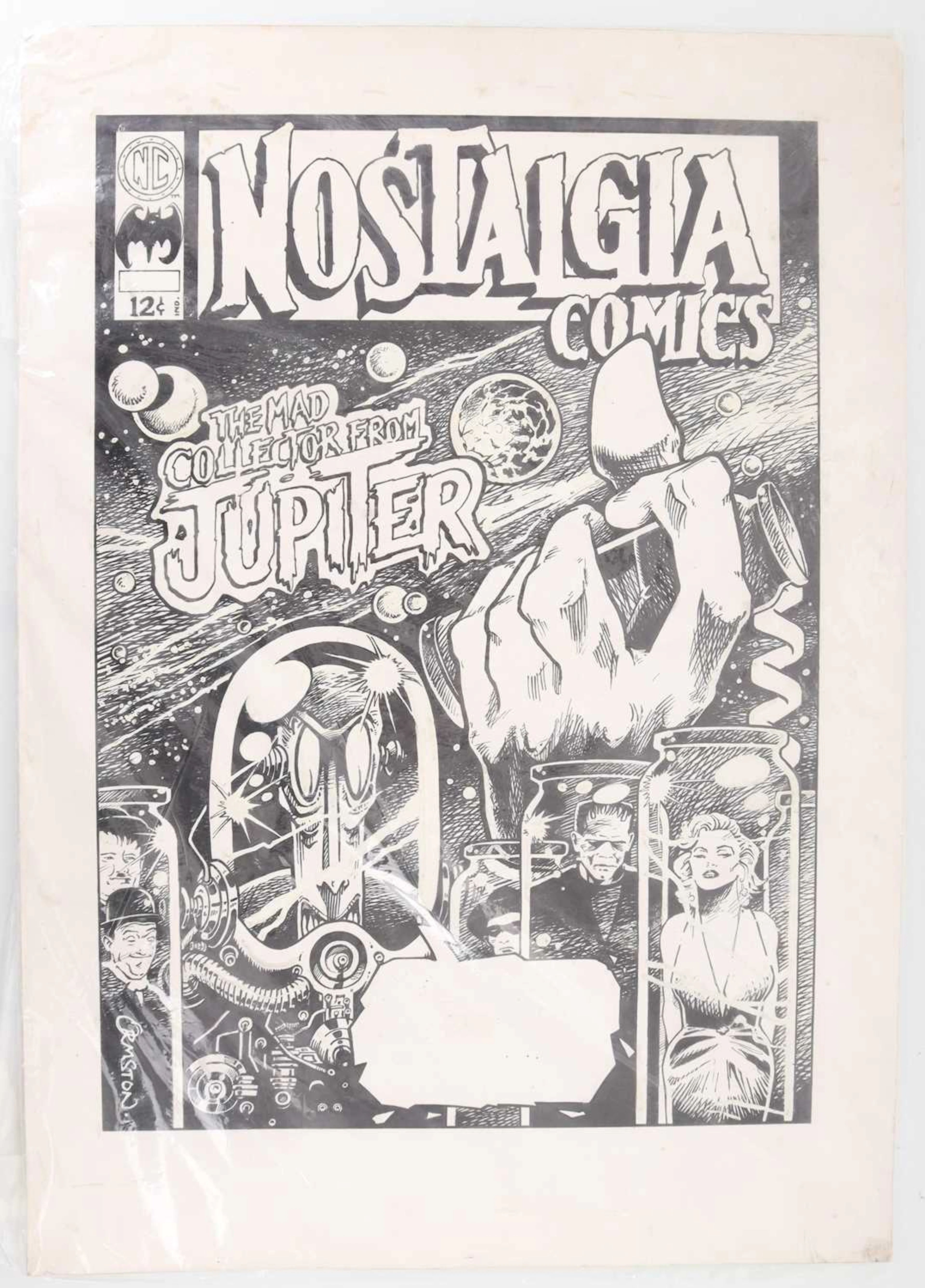 NOSTALGIA COMICS, "THE MAD COLLECTOR FROM JUPITER", ORIGINAL COVER