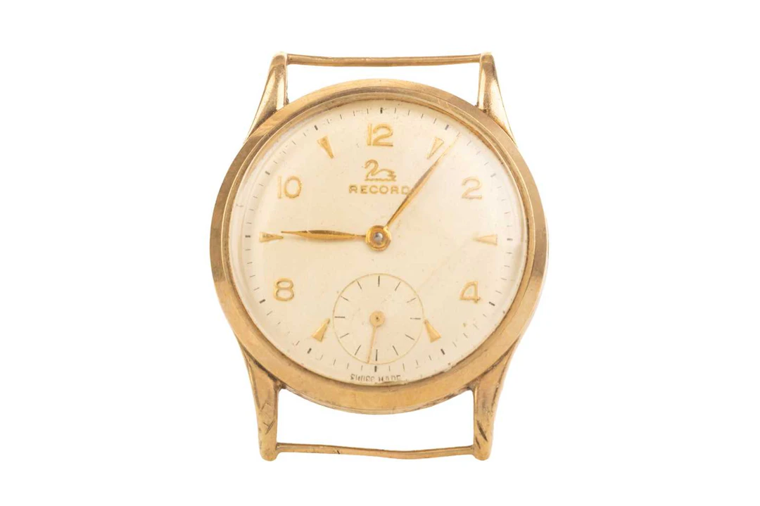 RECORD NINE CARAT GOLD MANUAL WIND WRIST WATCH