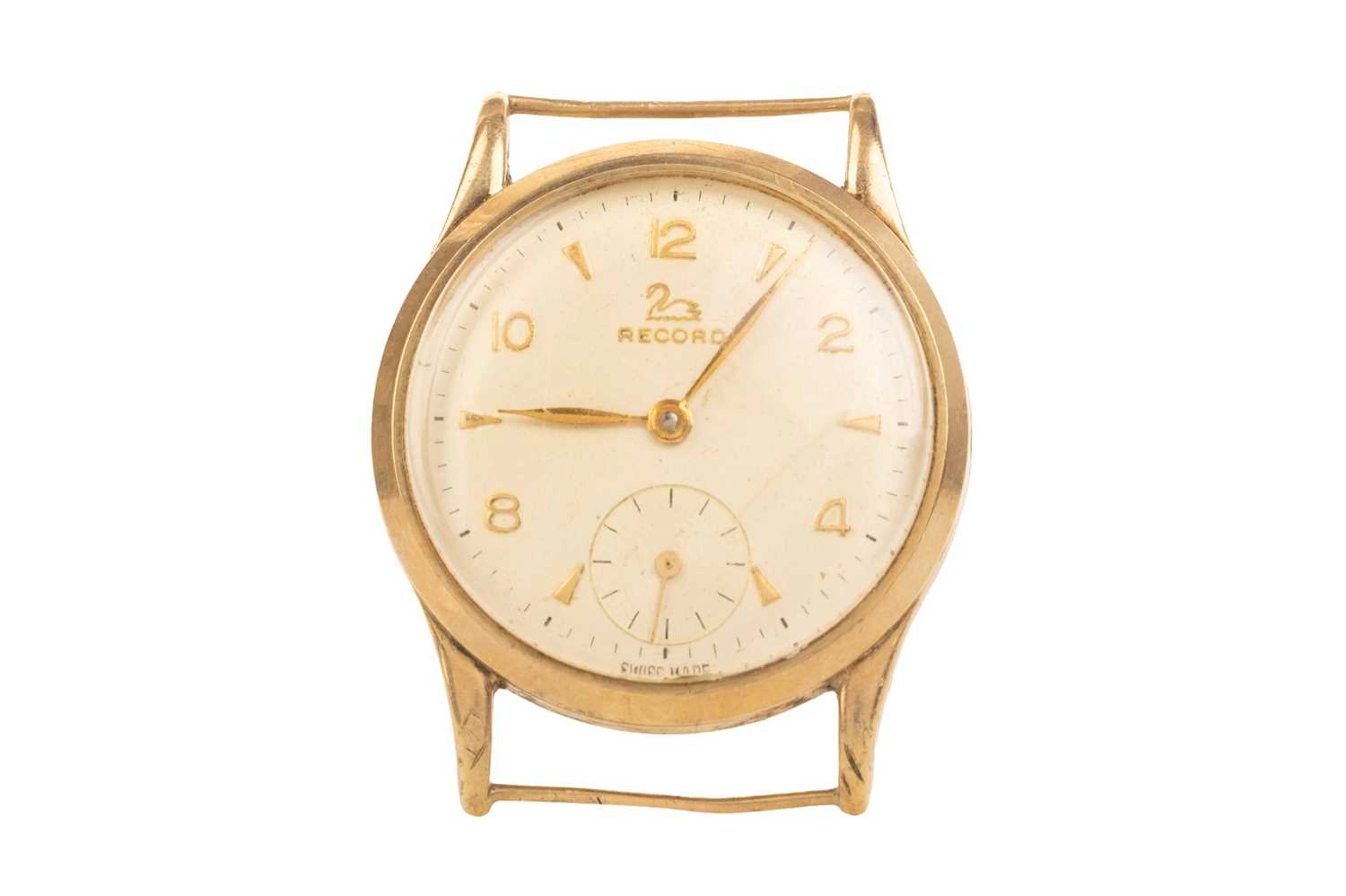 RECORD NINE CARAT GOLD MANUAL WIND WRIST WATCH