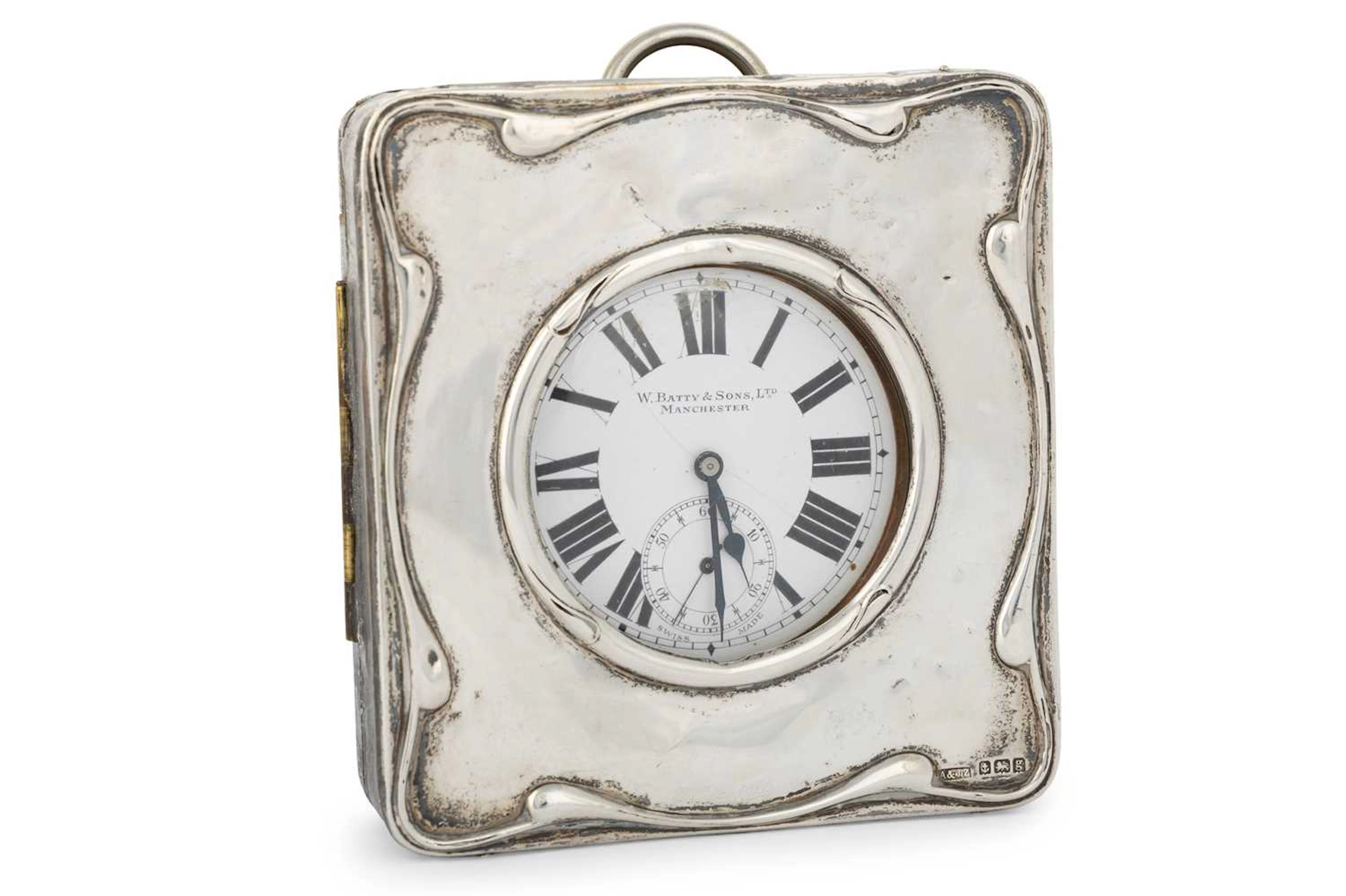 EDWARD VII TRAVELLING TIMEPIECE W.BATTY & SONS LTD, MANCHESTER