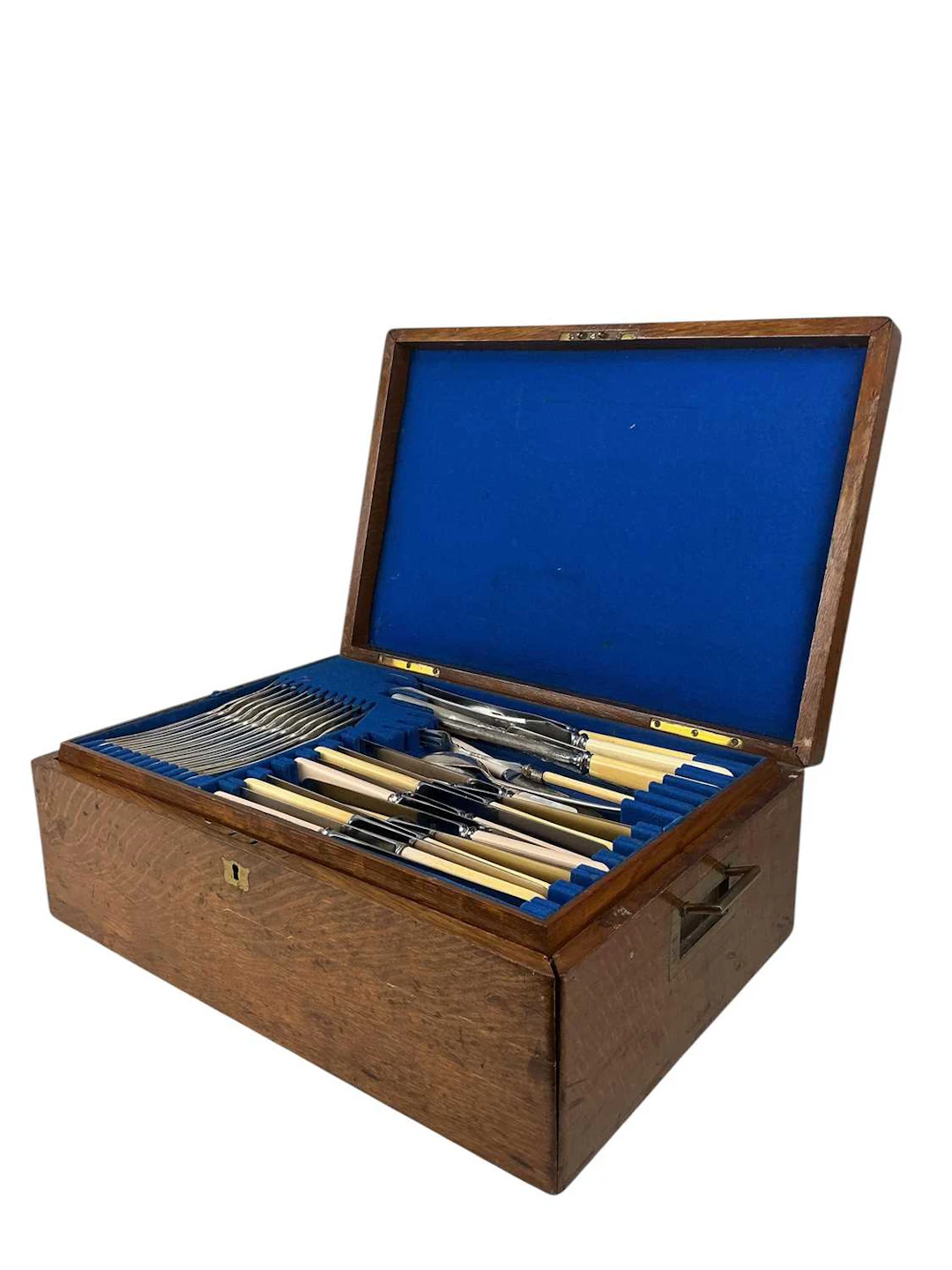 CANTEEN OF SILVER PLATED CUTLERY MID 20TH CENTURY