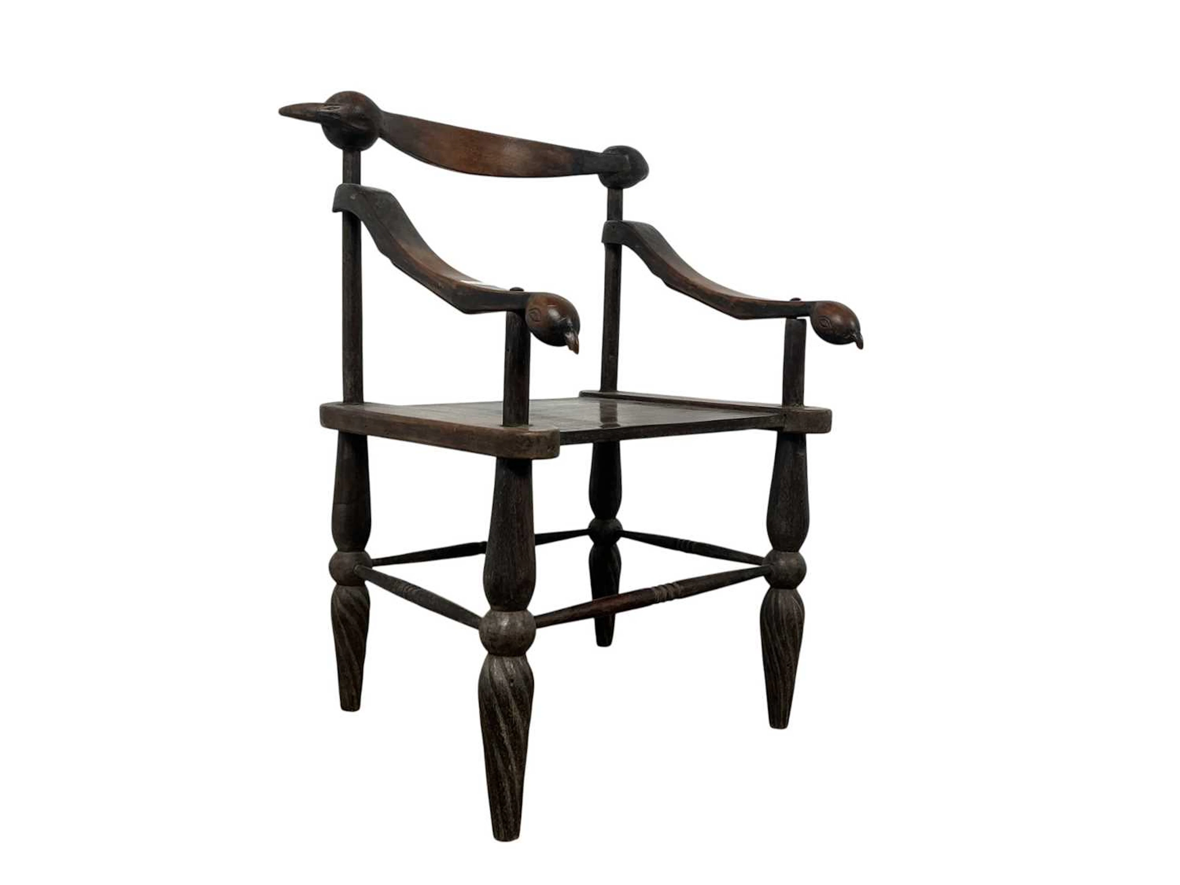 IVORY COAST SENUFO TRIBAL CHAIR CIRCA 1900
