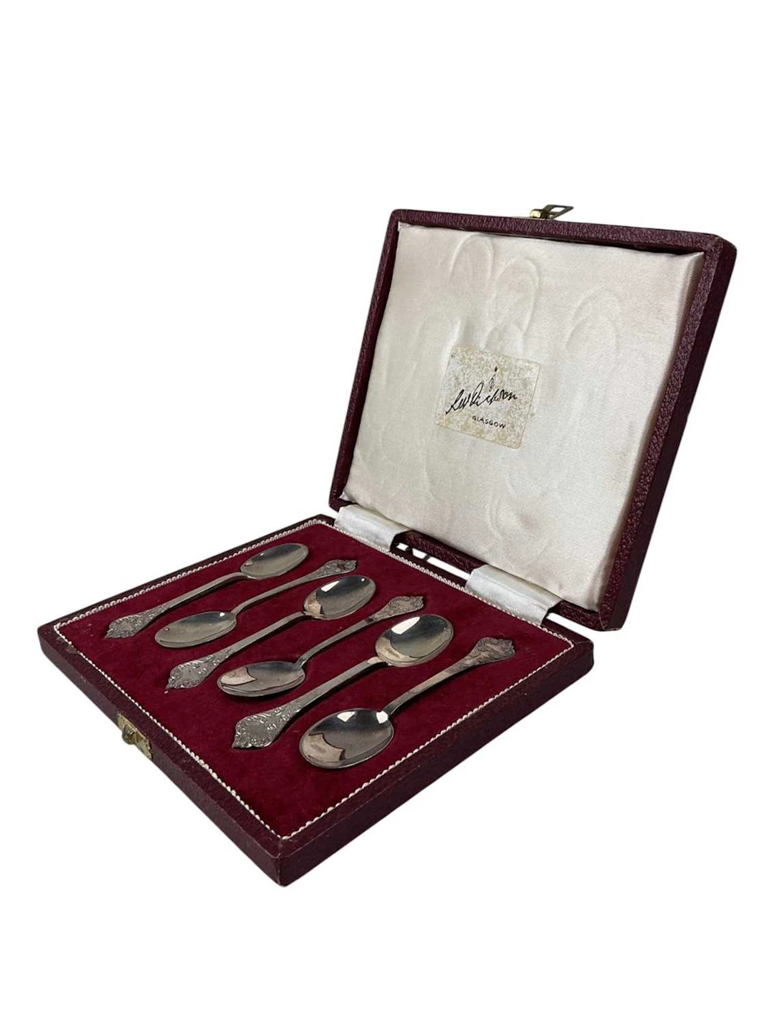 SET OF SIX ELIZABETH II SILVER TEASPOONS MAKER FRANCIS HOWARD, SHEFFIELD 1969