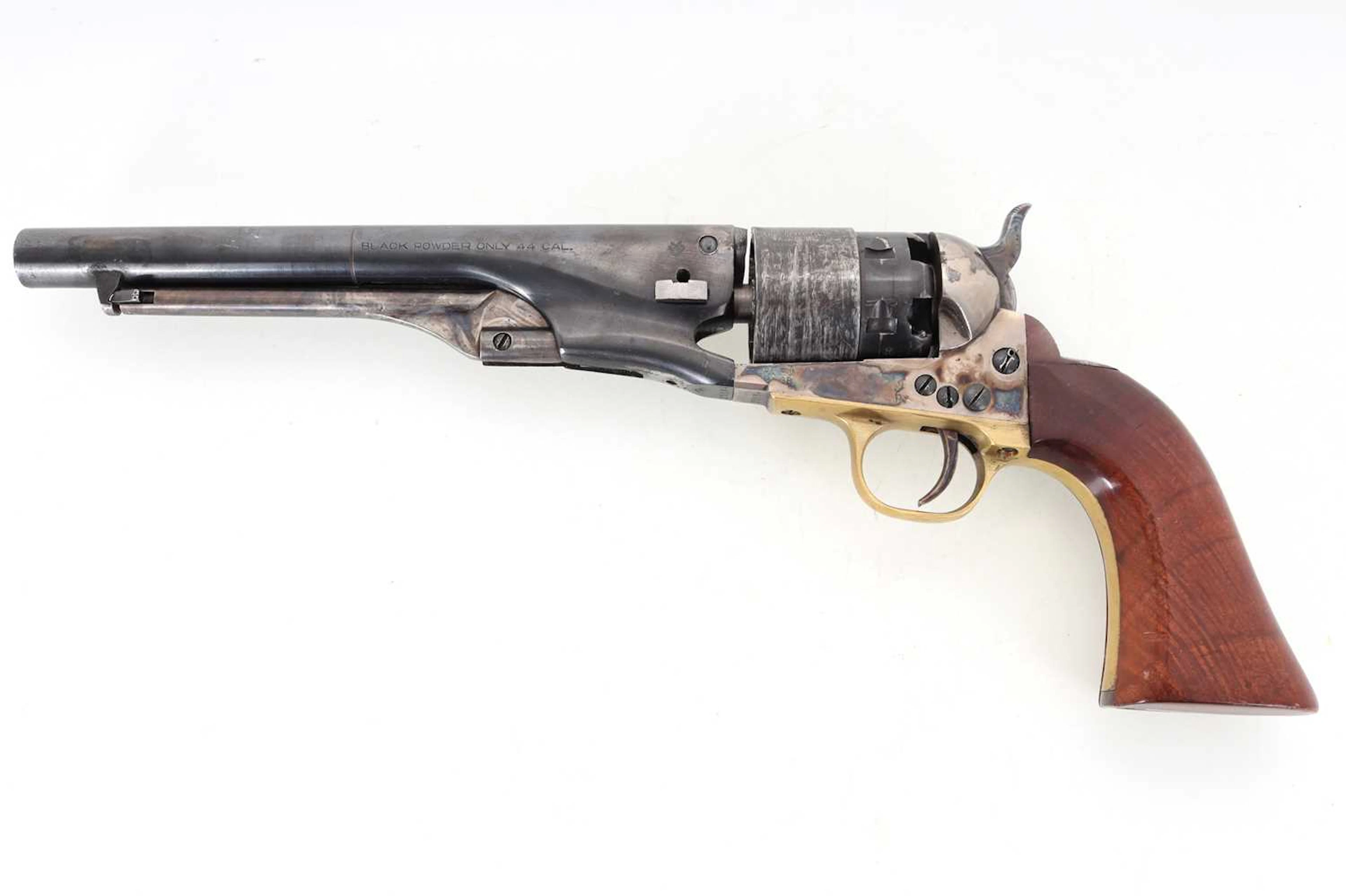 DEACTIVATED PIETTA 8MM 1860 ARMY PERCUSSION REVOLVER MID 20TH CENTURY
