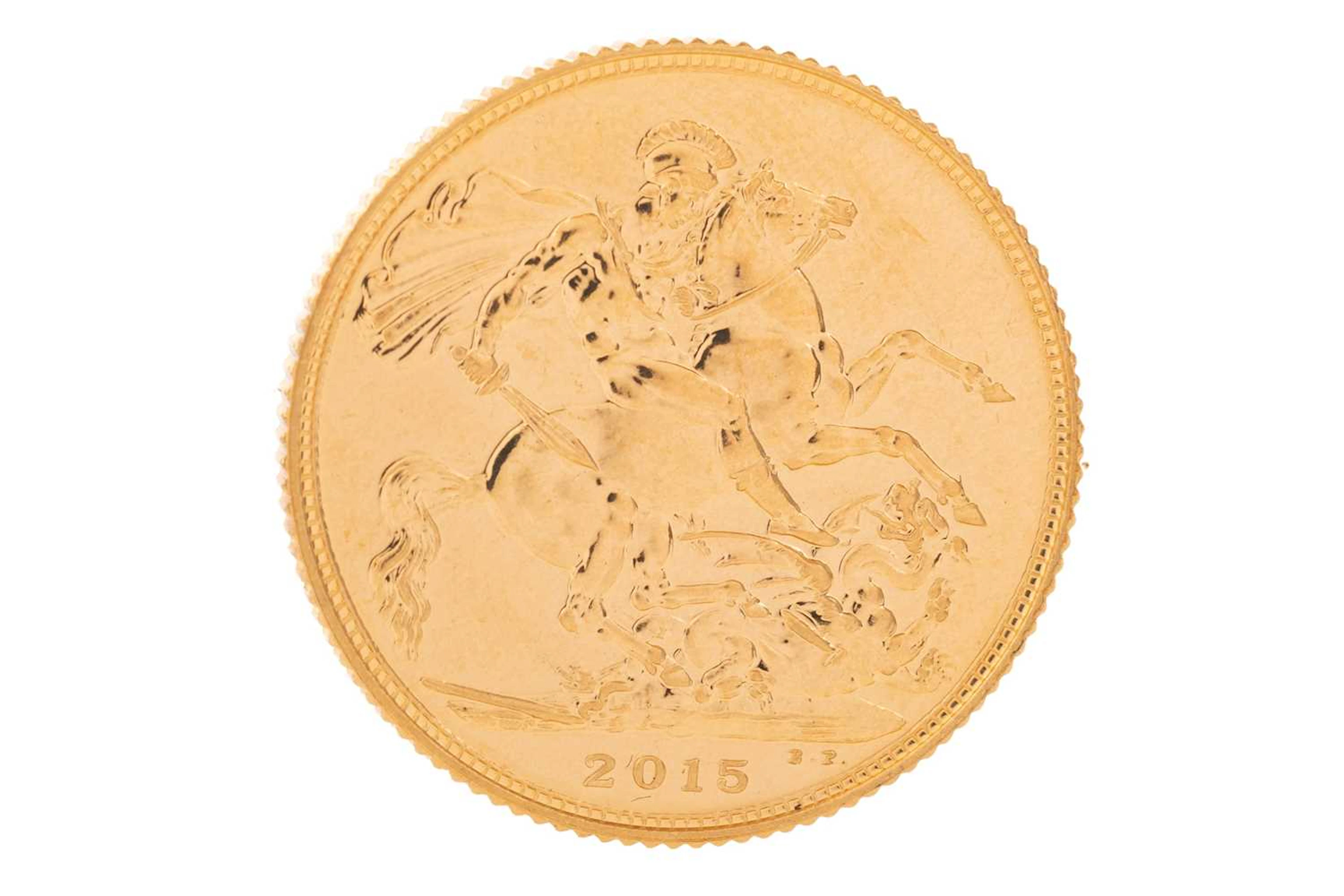 ELIZABETH II GOLD SOVEREIGN 2015