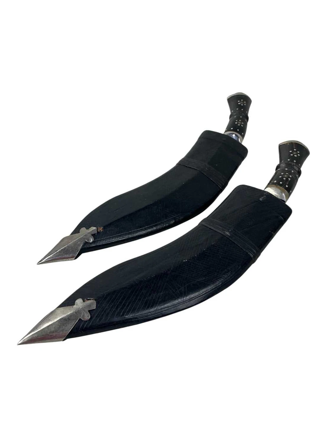 NEAR PAIR OF KUKRI KNIVES MID 20TH CENTURY