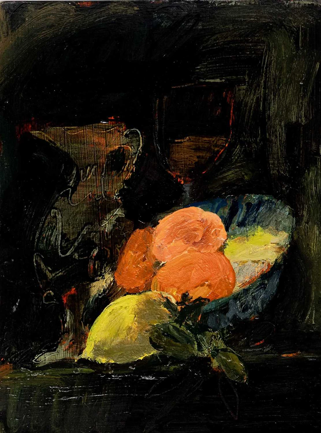 TEREZA HORACEK DUTCH STILL LIFE WITH JUG AND FRUIT