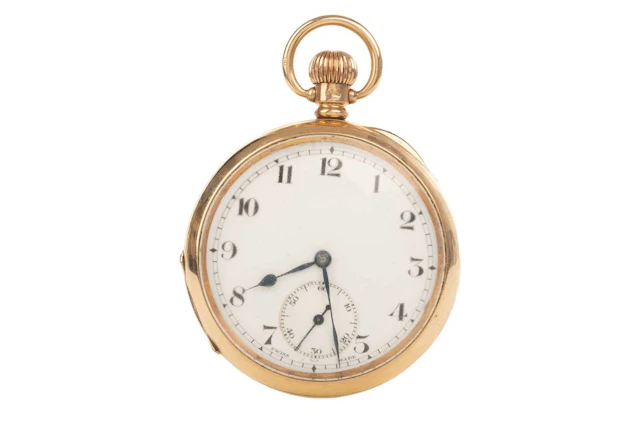 GOLD OPEN FACE POCKET WATCH LATE 19TH/EARLY 20TH CENTURY