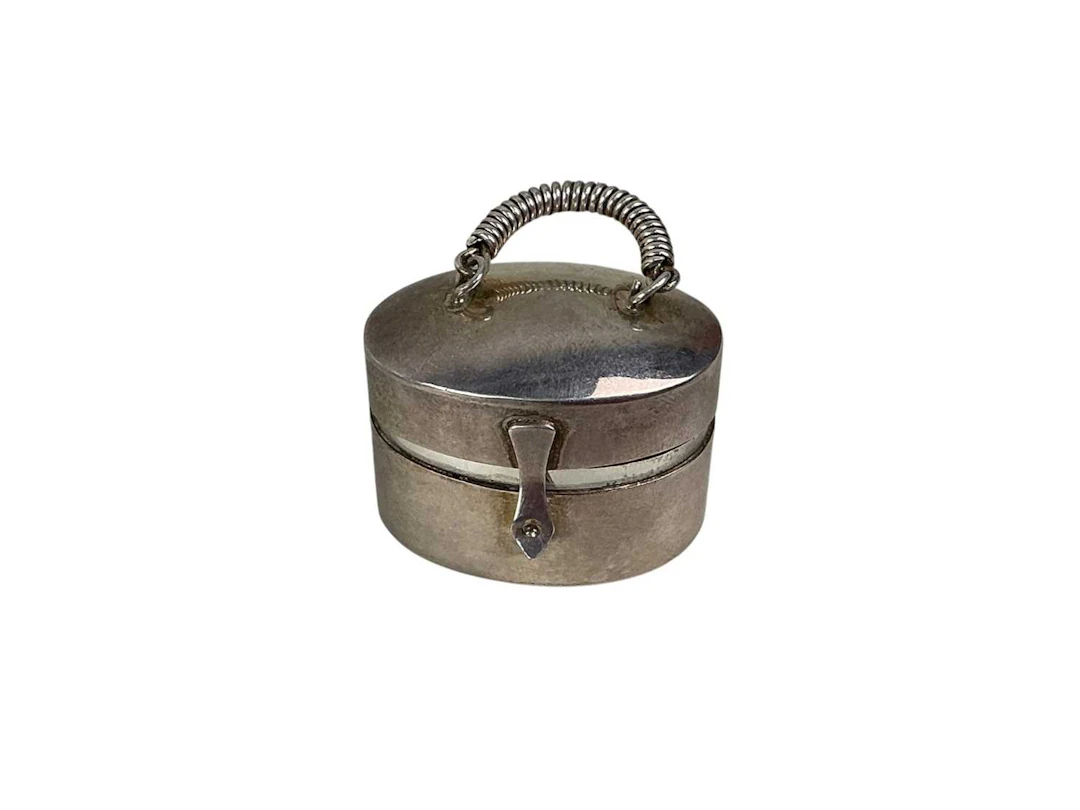 COLLECTION OF SILVER PILL BOXES MID 20TH CENTURY AND LATER