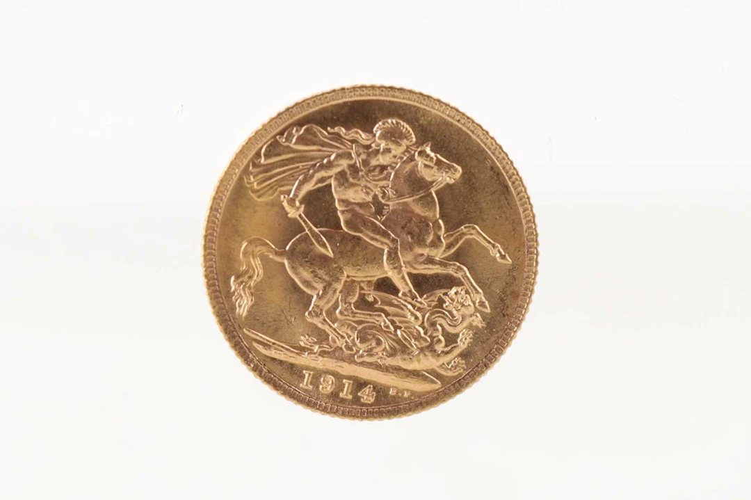 GEORGE V GOLD SOVEREIGN 1914