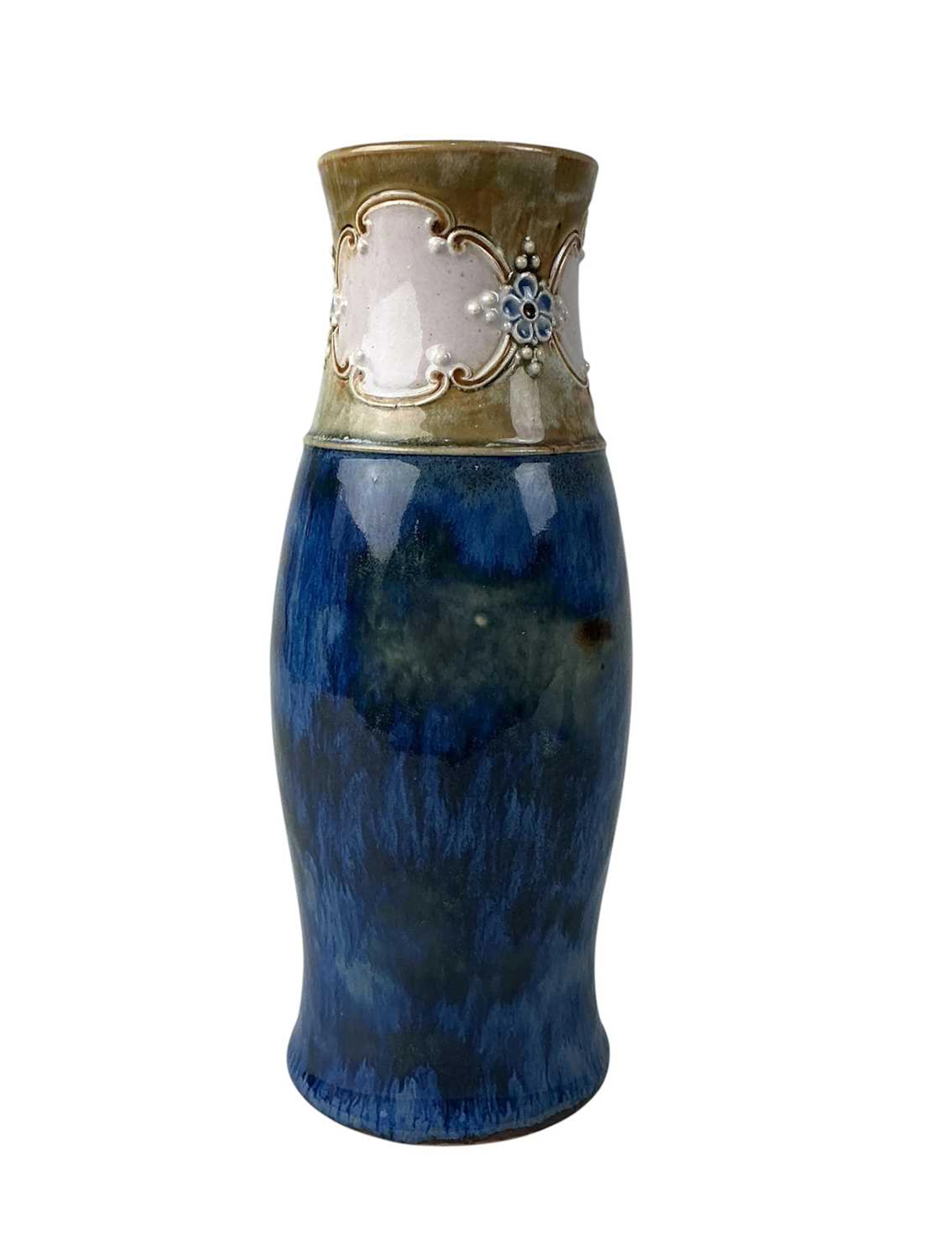 ROYAL DOULTON LAMBETH VASE, EARLY 20TH CENTURY ALONG WITH A ROYAL