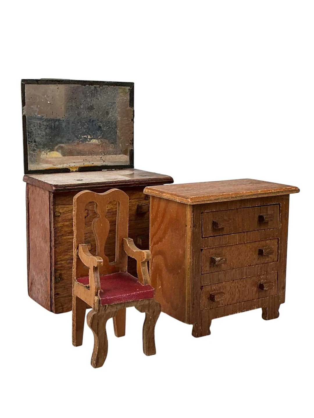 GROUP OF DOLLS HOUSE FURNITURE LATE 20TH CENTURY